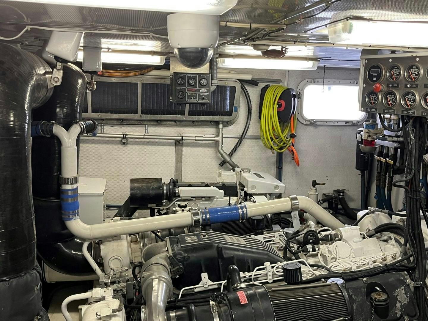 a machine in a room aboard CORDINA Yacht for Sale