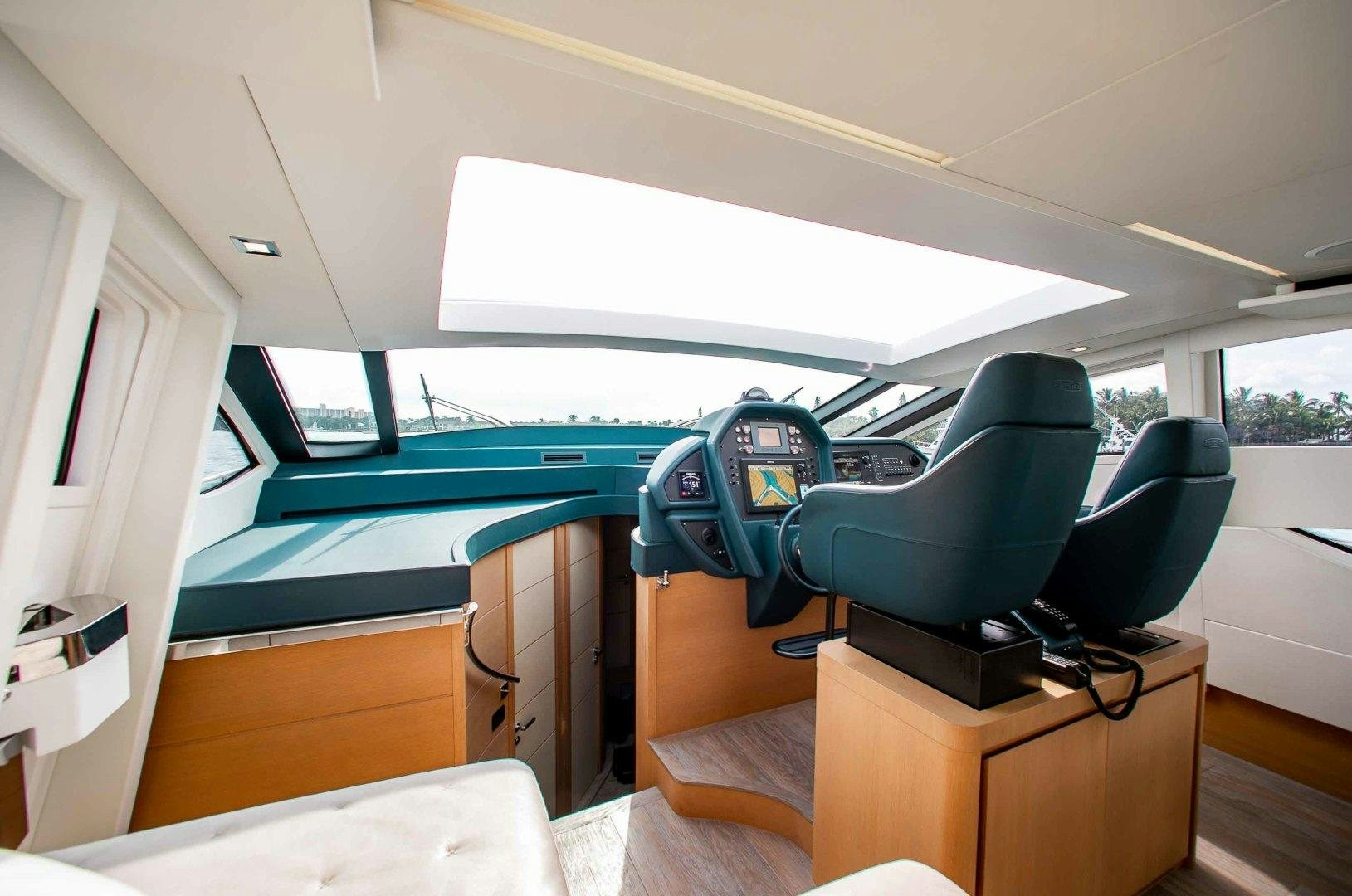 inside of a vehicle aboard JULIE K Yacht for Sale