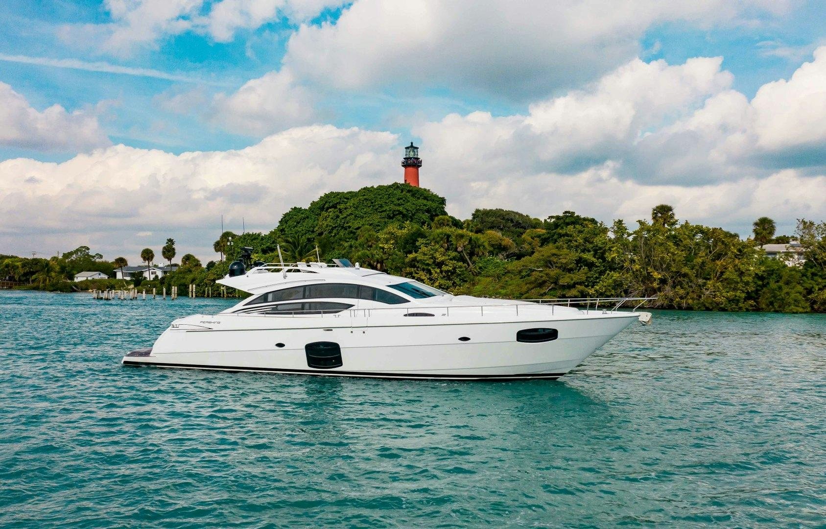 a boat in the water aboard JULIE K Yacht for Sale