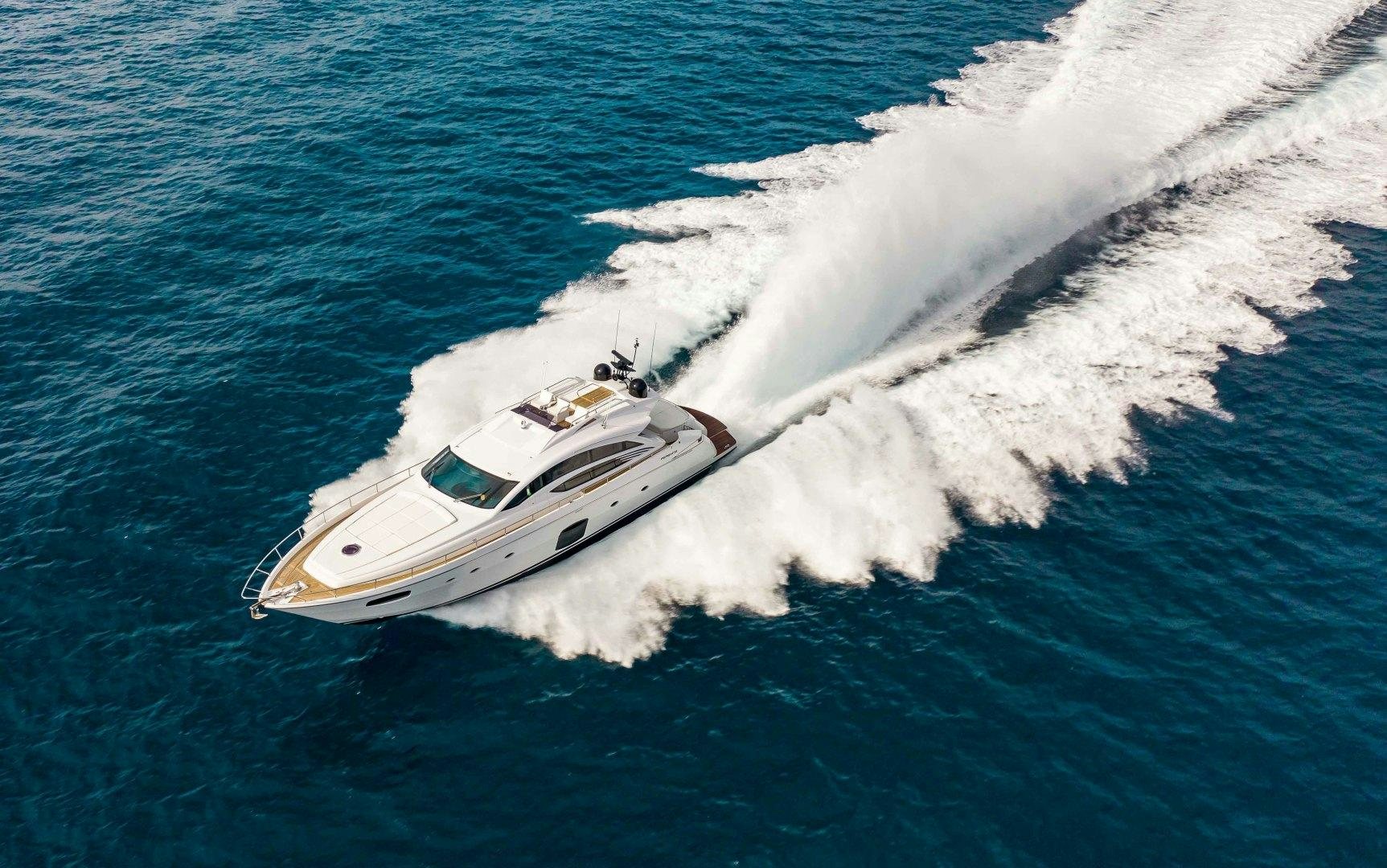 a boat on the water aboard JULIE K Yacht for Sale