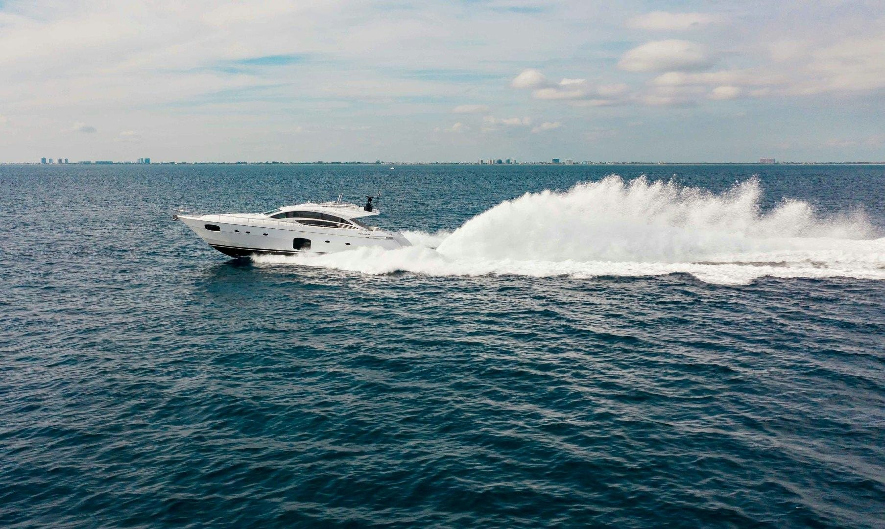 a boat on the water aboard JULIE K Yacht for Sale