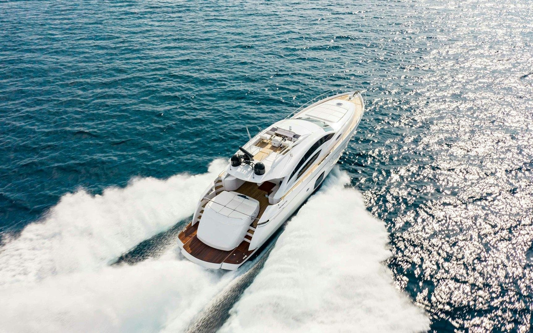 a boat in the water aboard JULIE K Yacht for Sale