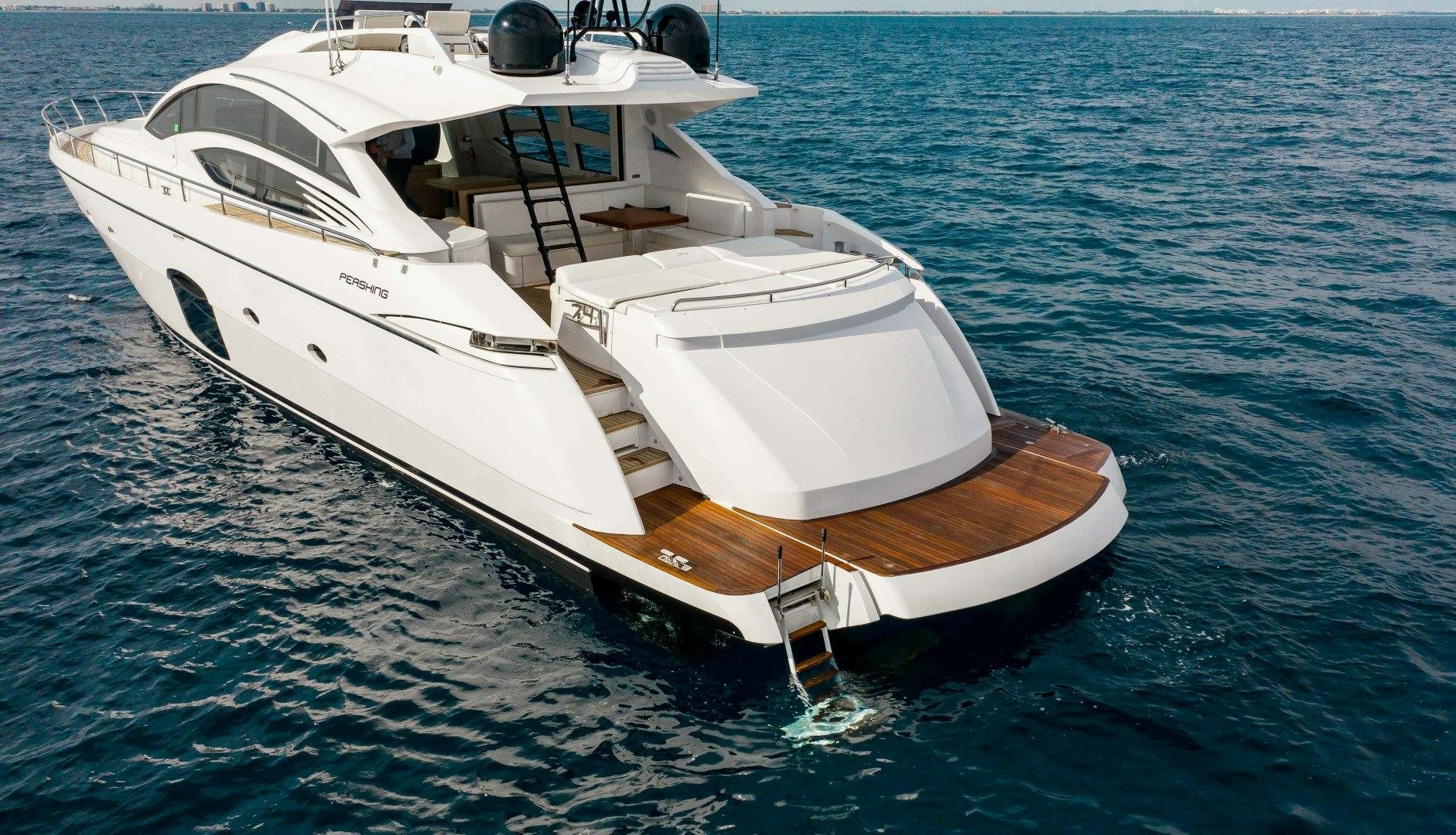 a boat on the water aboard JULIE K Yacht for Sale