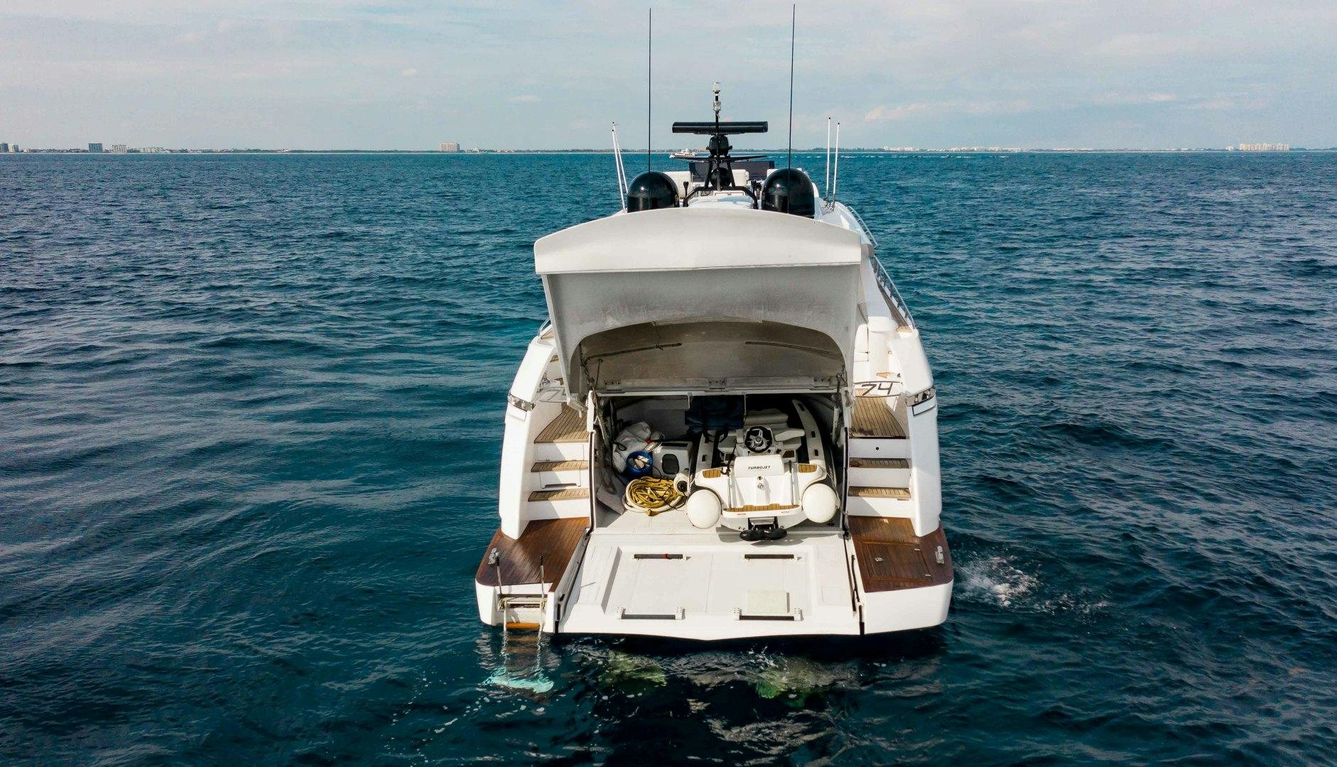 a boat in the water aboard JULIE K Yacht for Sale