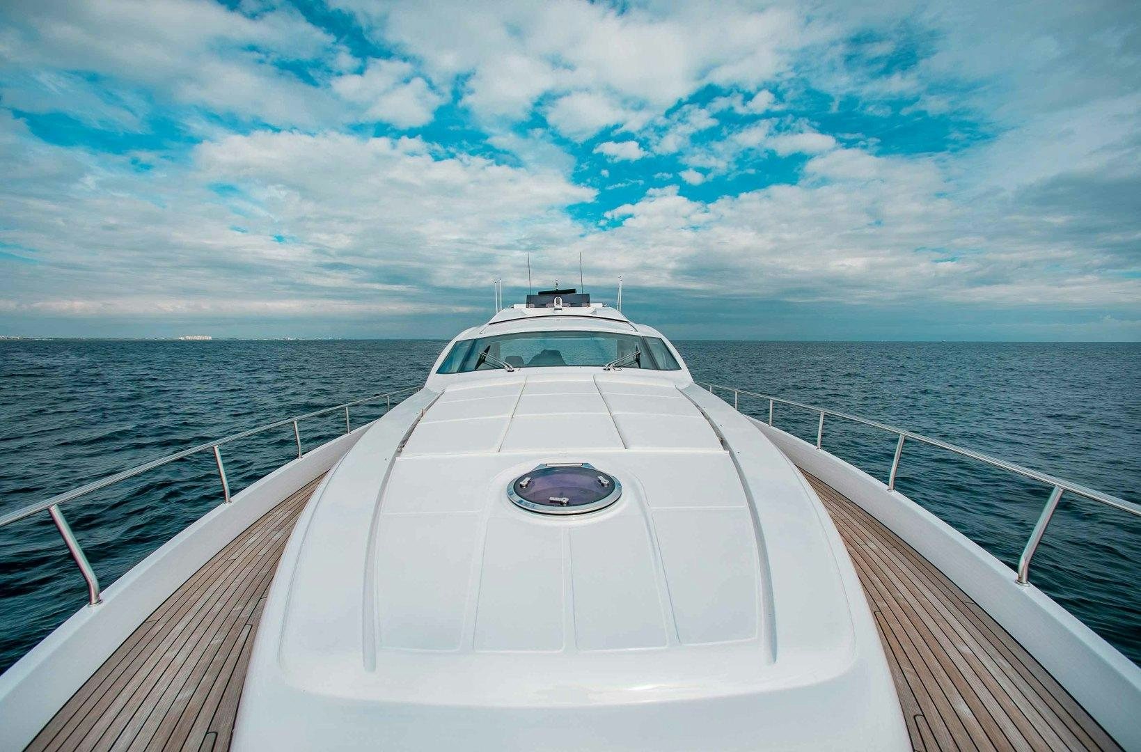 a boat on the water aboard JULIE K Yacht for Sale