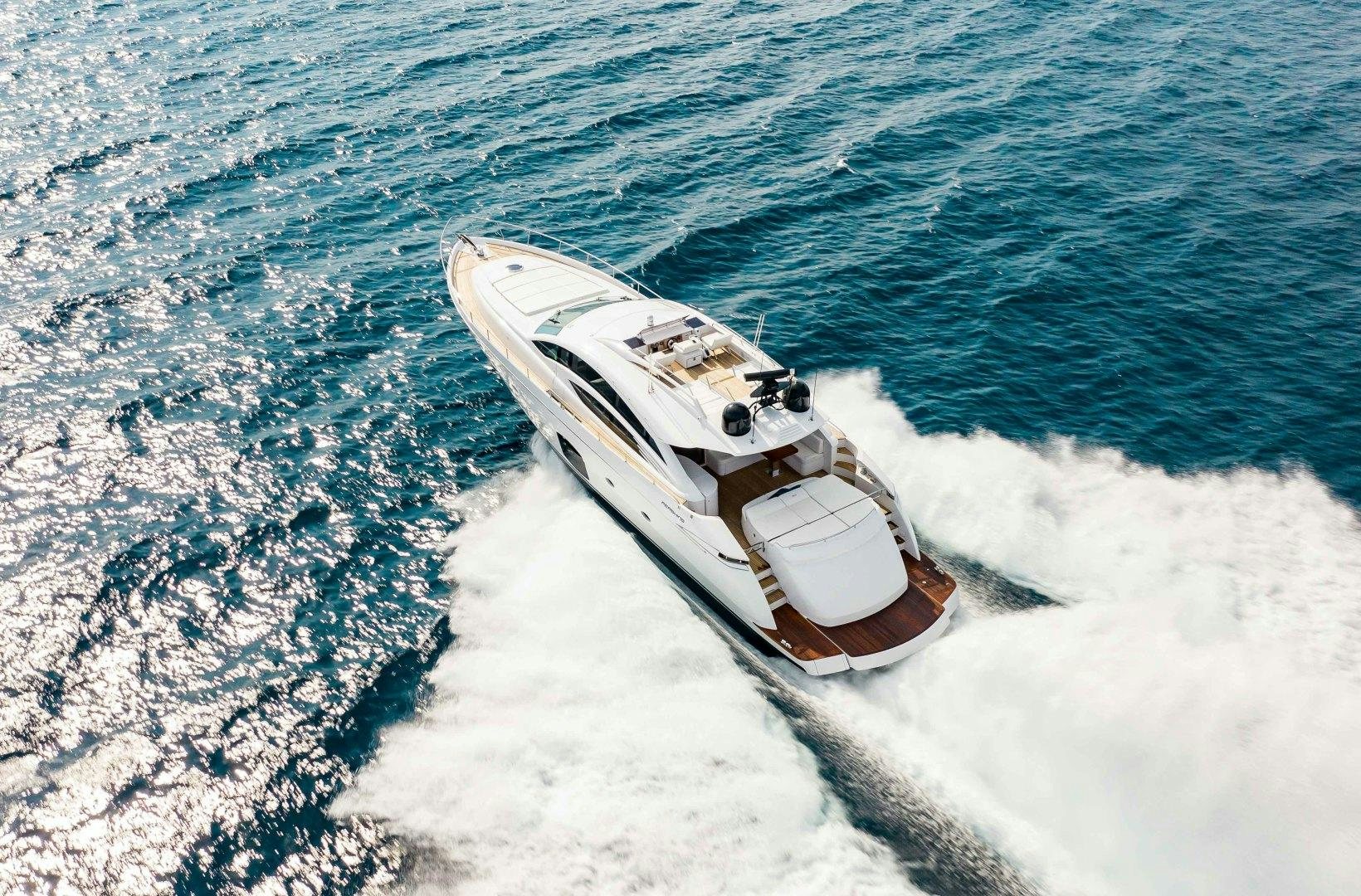 a boat in the water aboard JULIE K Yacht for Sale