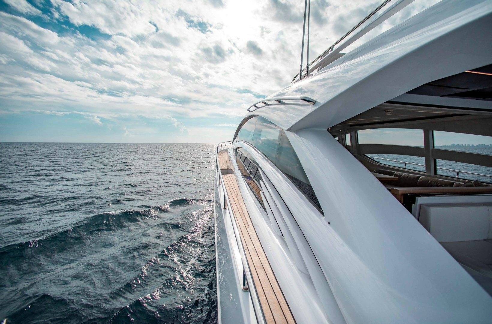 a boat on the water aboard JULIE K Yacht for Sale