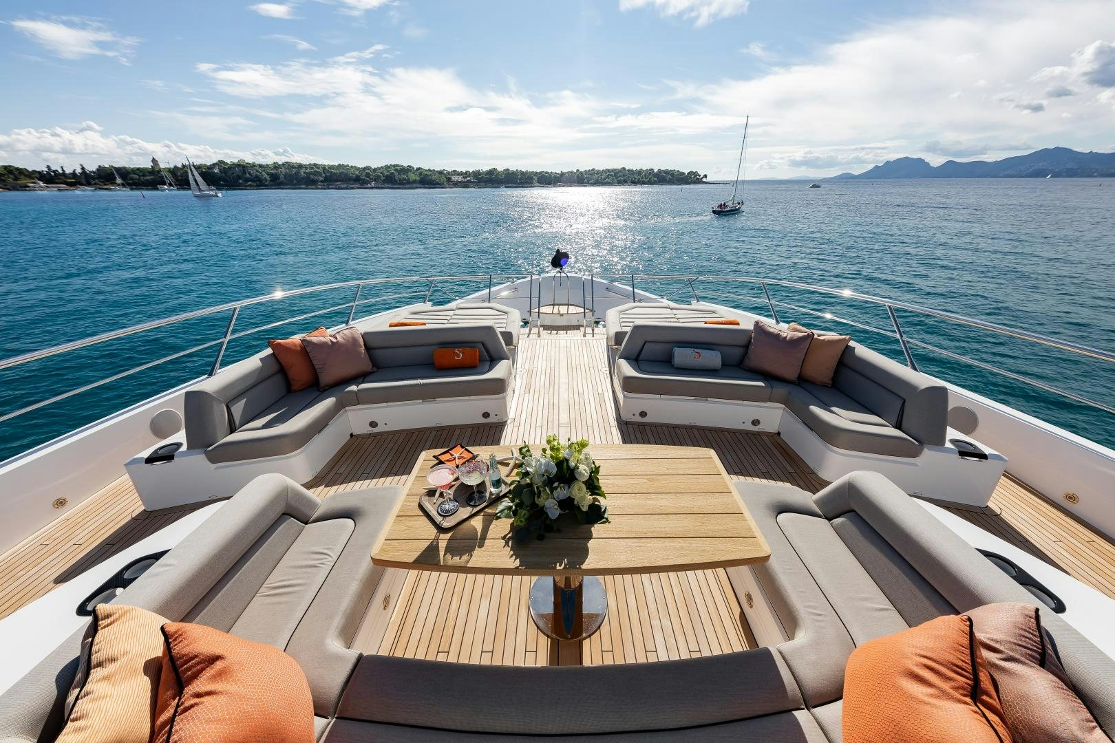 a boat on the water aboard SEDATIVE Yacht for Sale