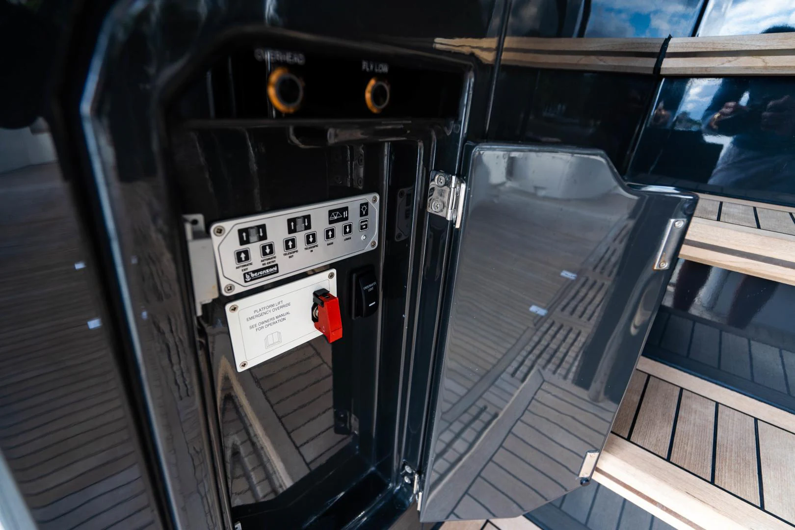 a machine with a screen aboard BLIND DATE Yacht for Sale