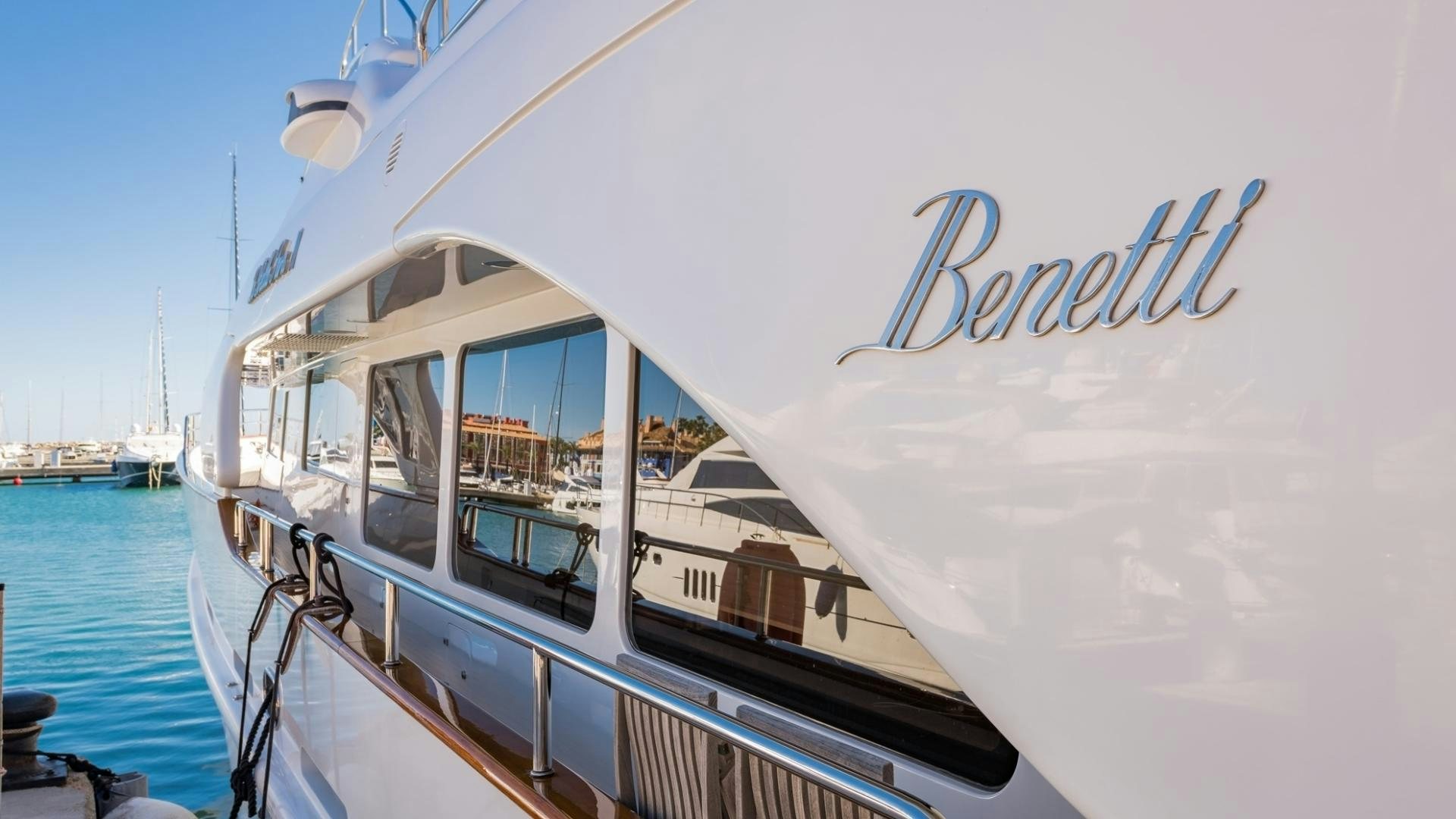 a boat on the water aboard LA BELLA SARA III Yacht for Sale