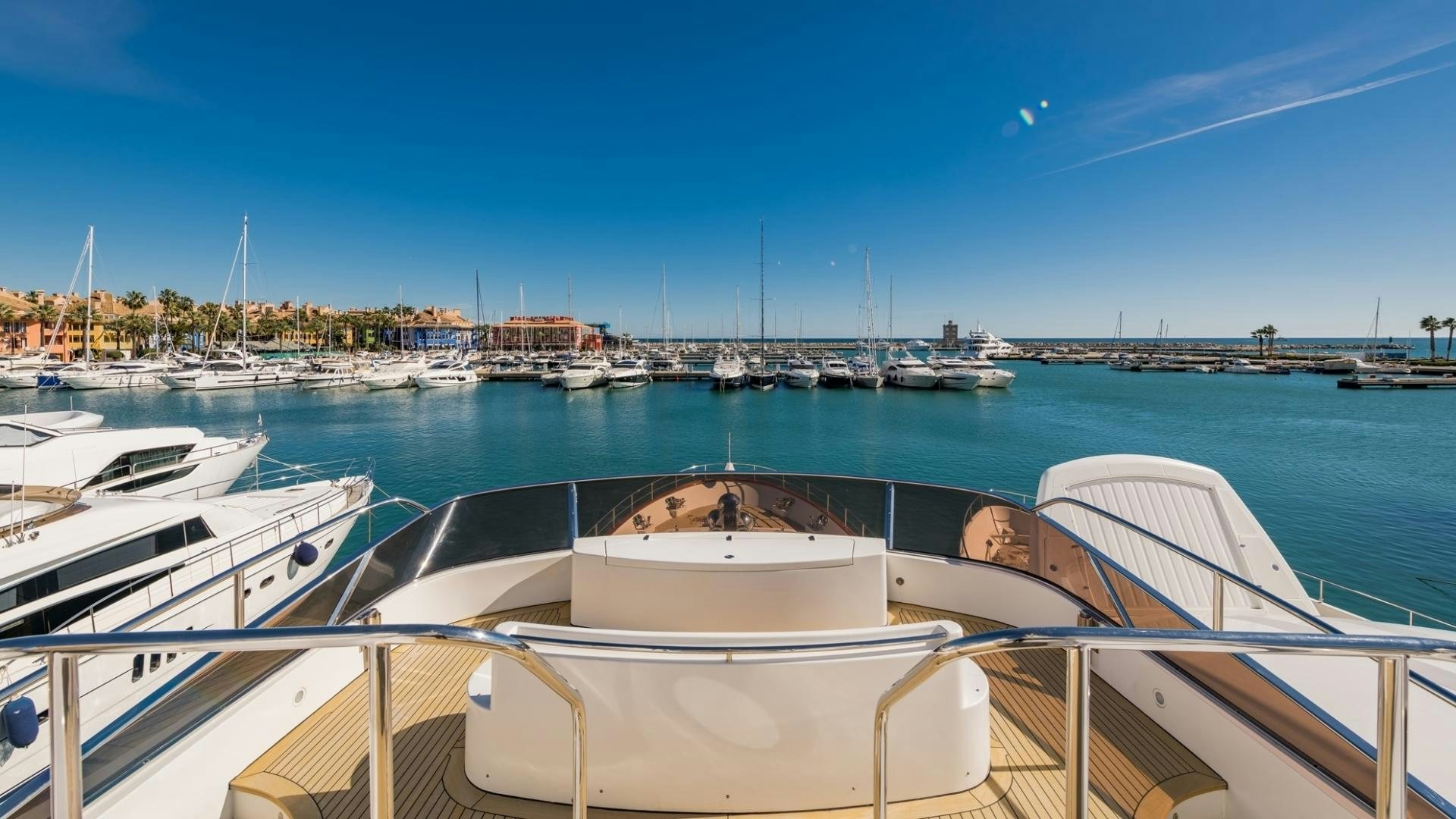 a boat in the water aboard LA BELLA SARA III Yacht for Sale