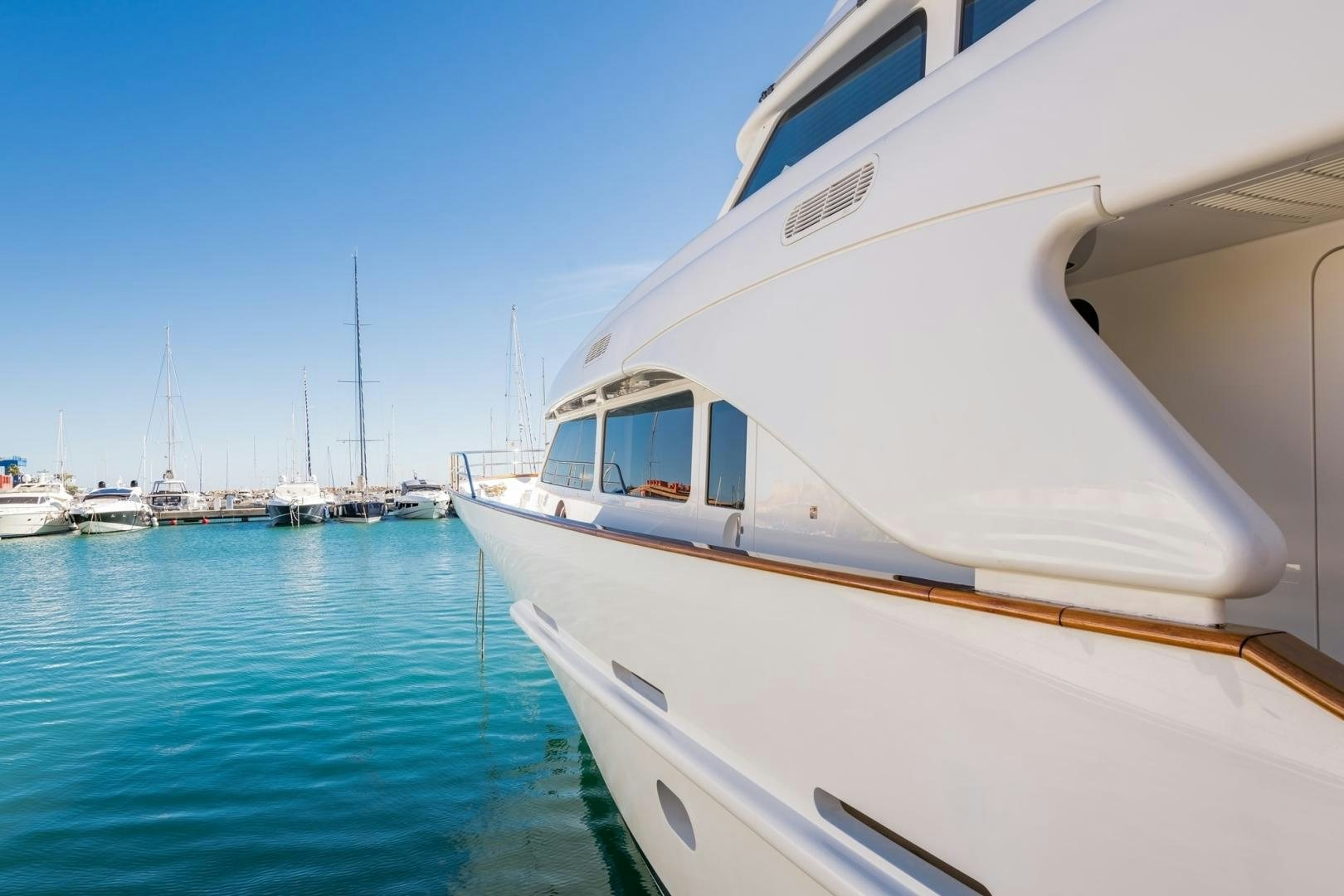 a boat in the water aboard LA BELLA SARA III Yacht for Sale