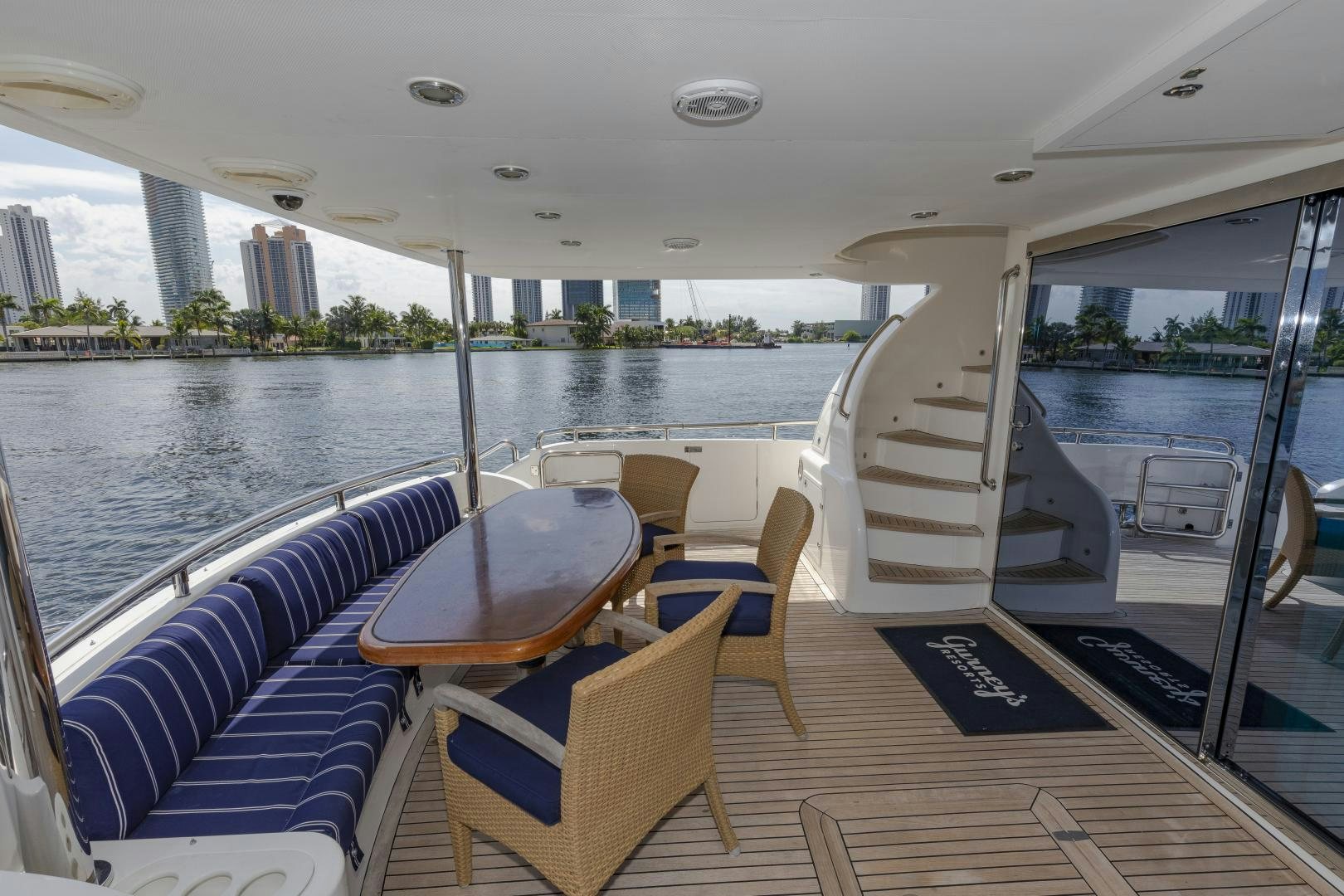 a boat on the water aboard VIAGGIO Yacht for Sale
