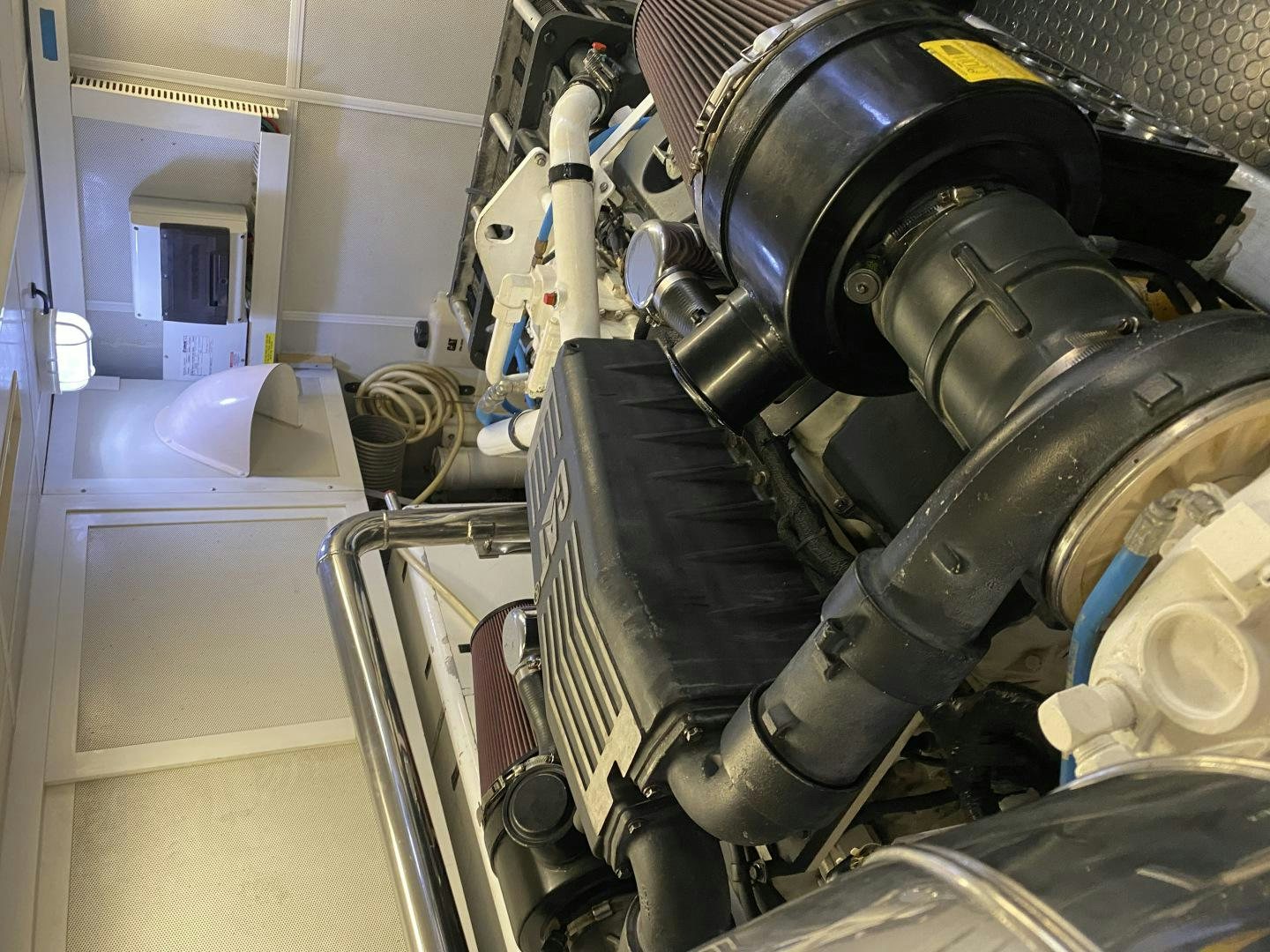 a large machine in a room aboard VIAGGIO Yacht for Sale