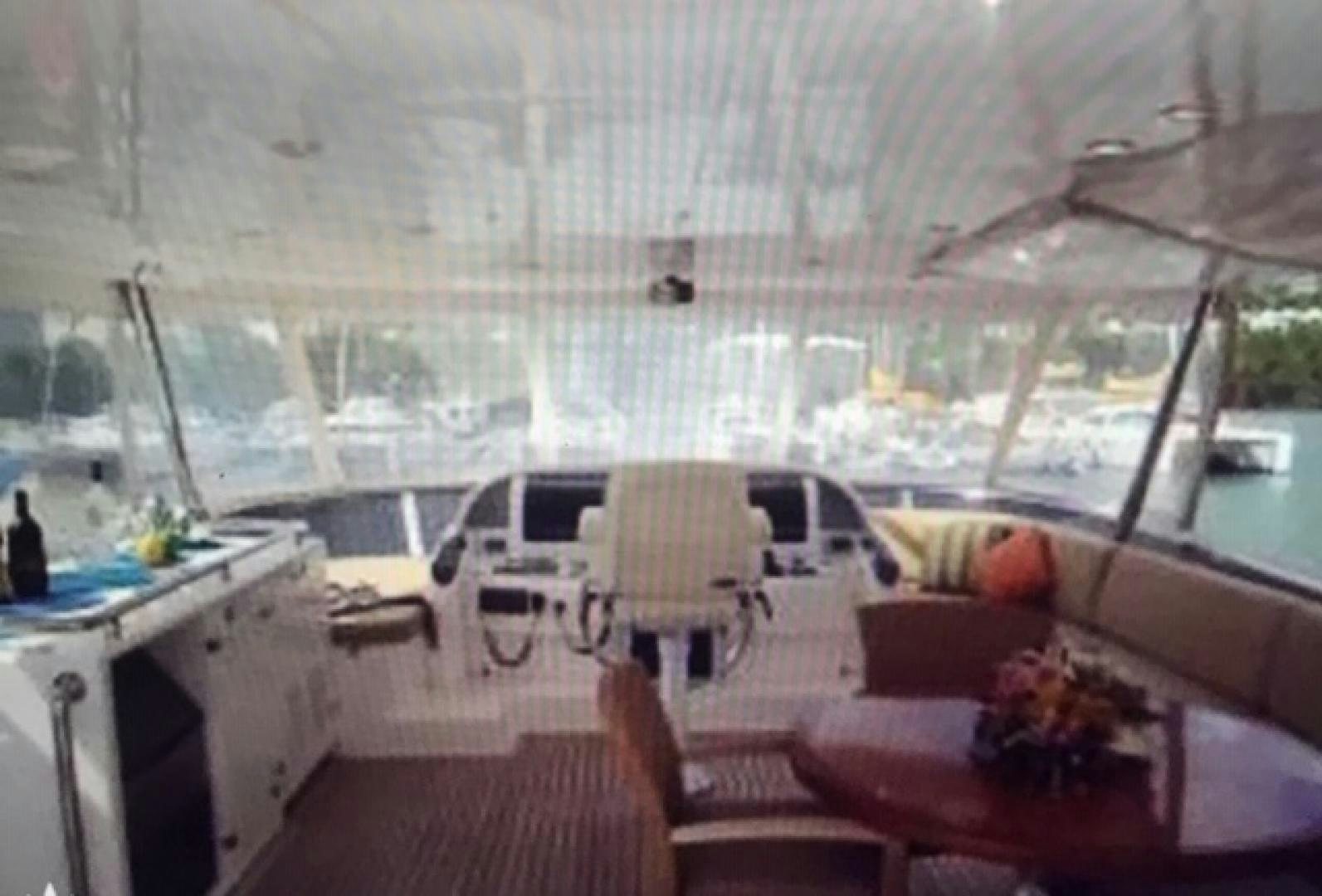 a room with a large glass ceiling aboard VIAGGIO Yacht for Sale