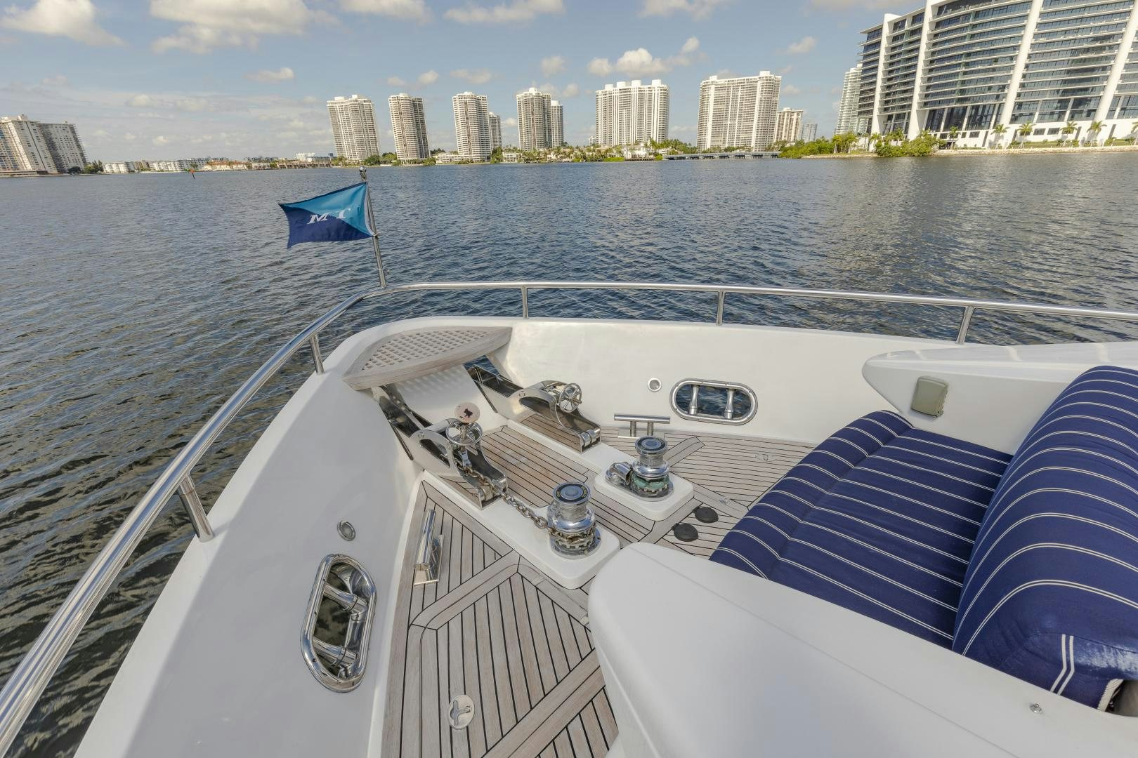 a boat on the water aboard VIAGGIO Yacht for Sale