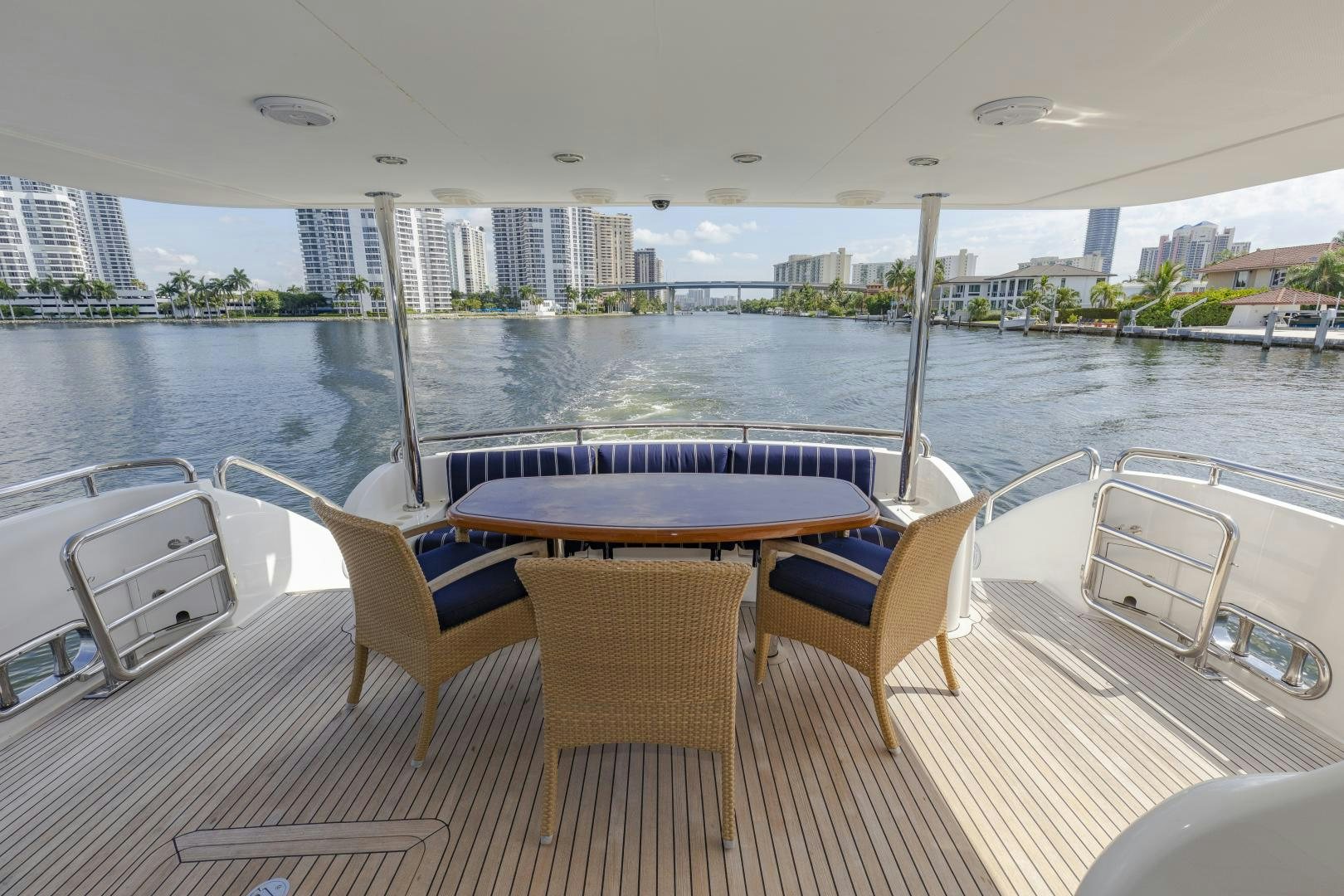 a boat on a body of water aboard VIAGGIO Yacht for Sale