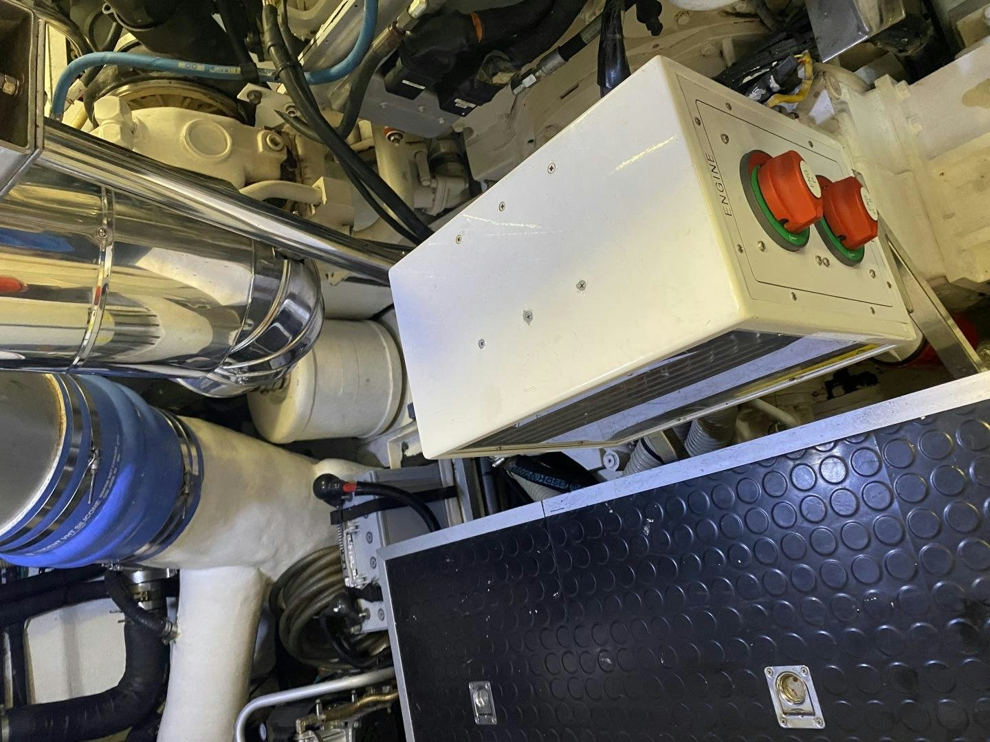 a close-up of a machine aboard VIAGGIO Yacht for Sale