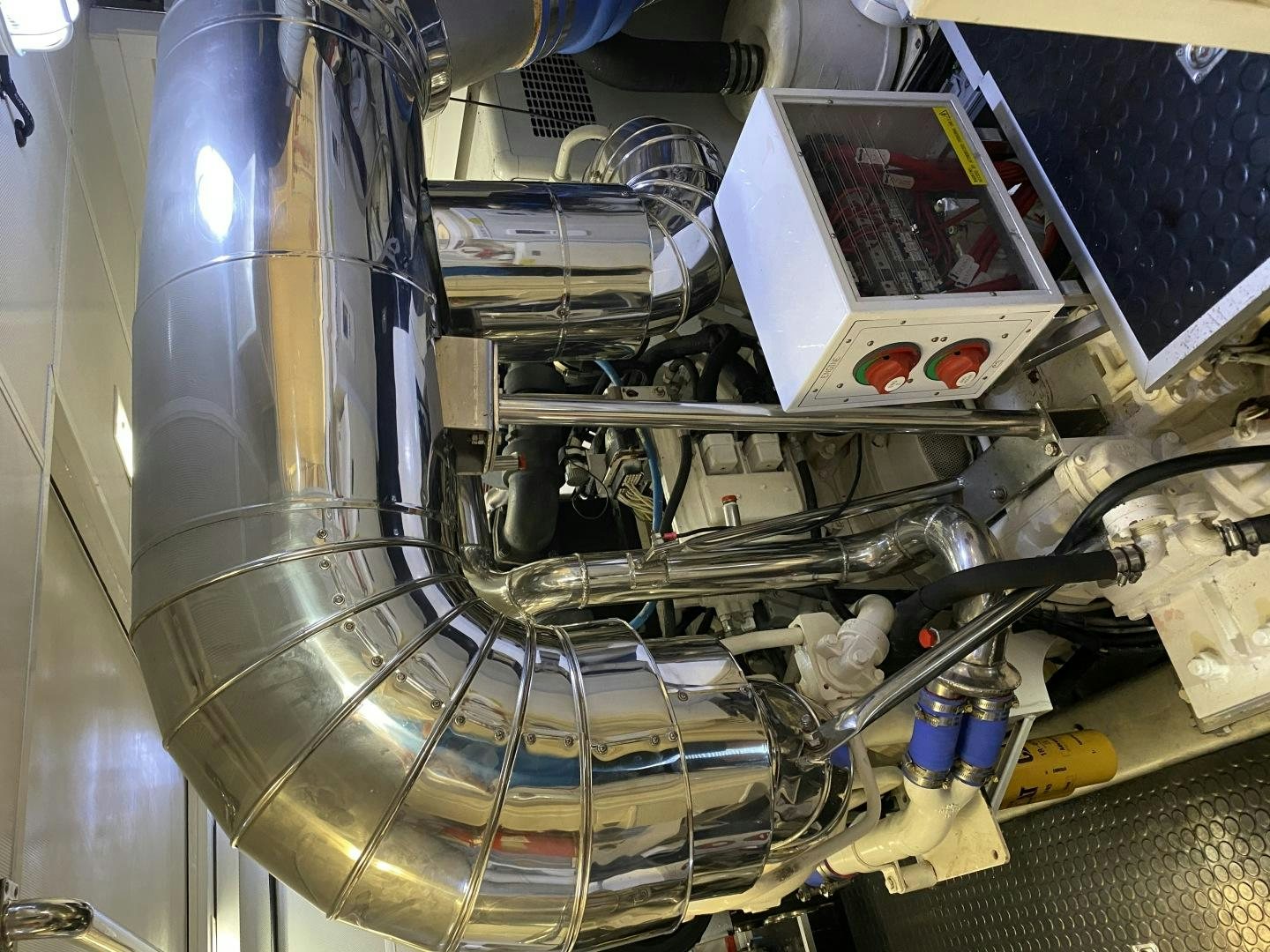 a close-up of a machine aboard VIAGGIO Yacht for Sale