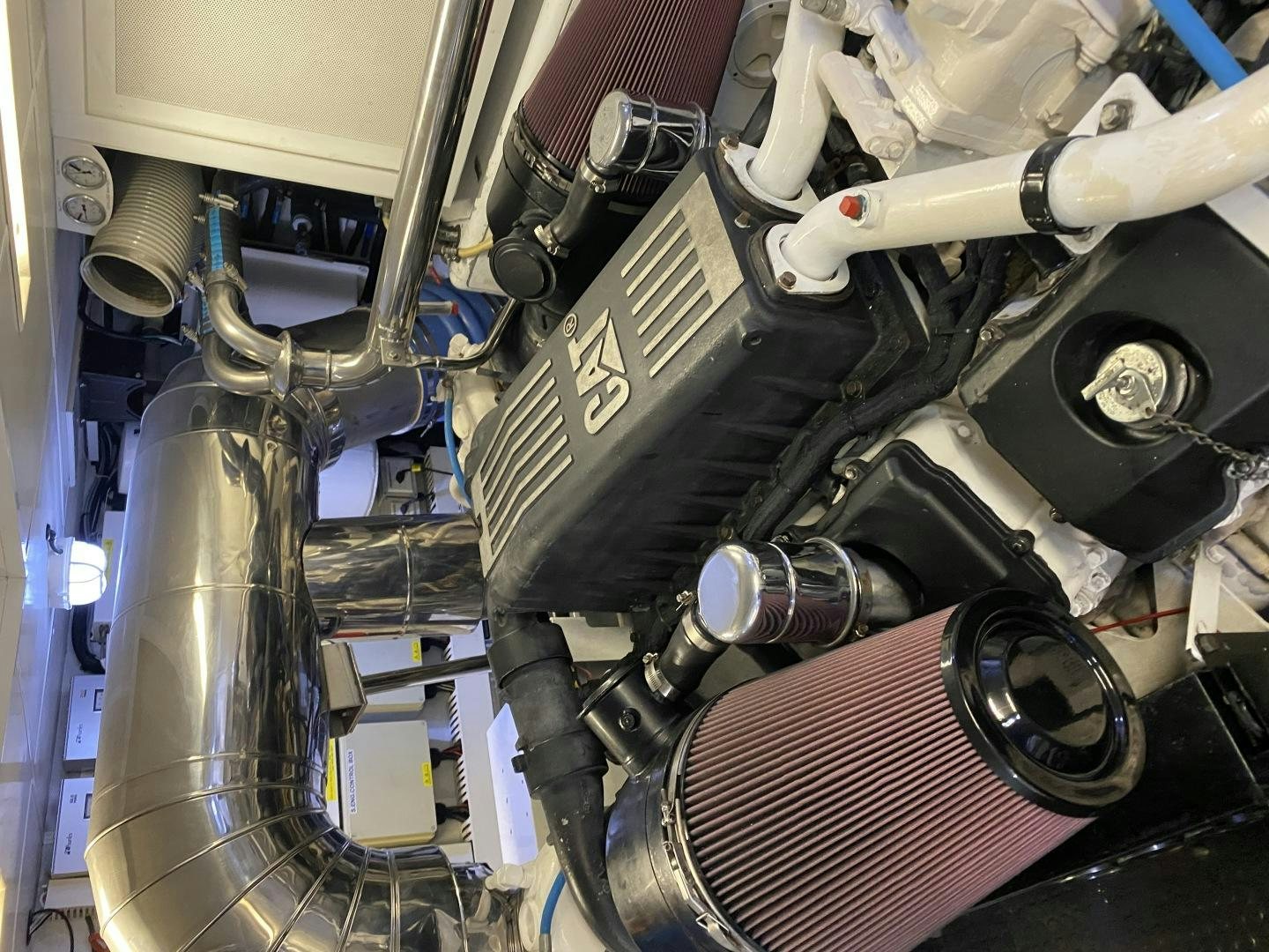 a close-up of a machine aboard VIAGGIO Yacht for Sale