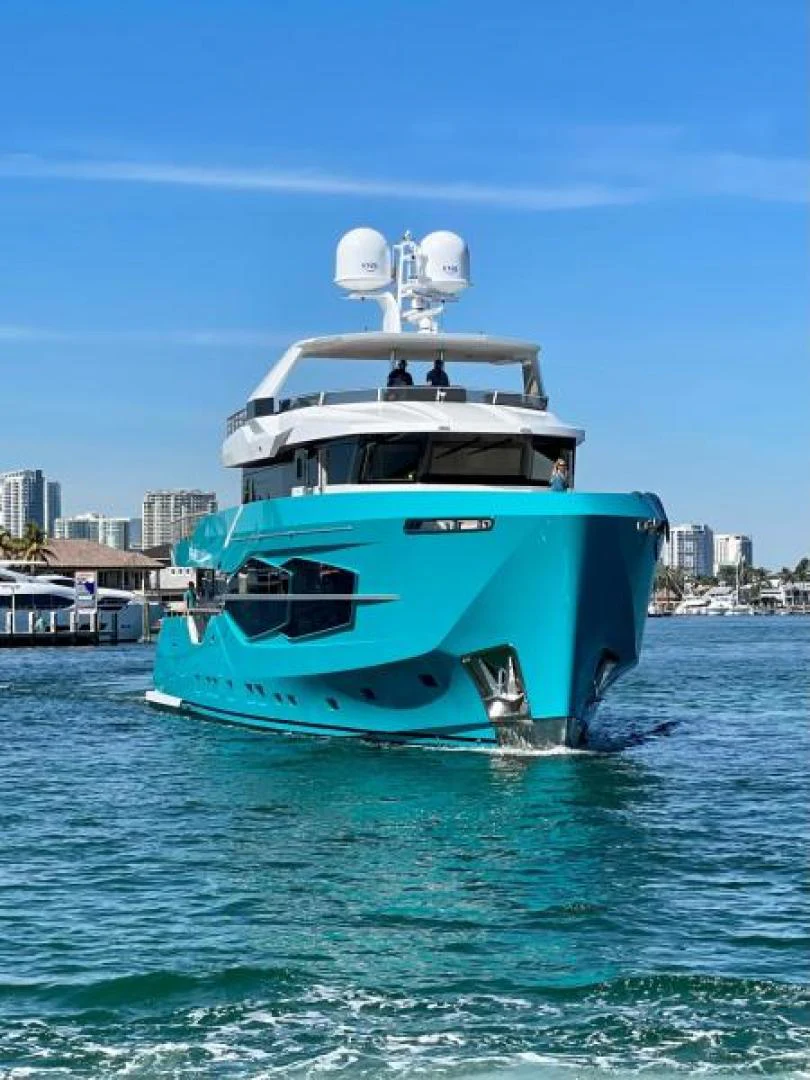 a boat in the water aboard ZARANIA Yacht for Sale