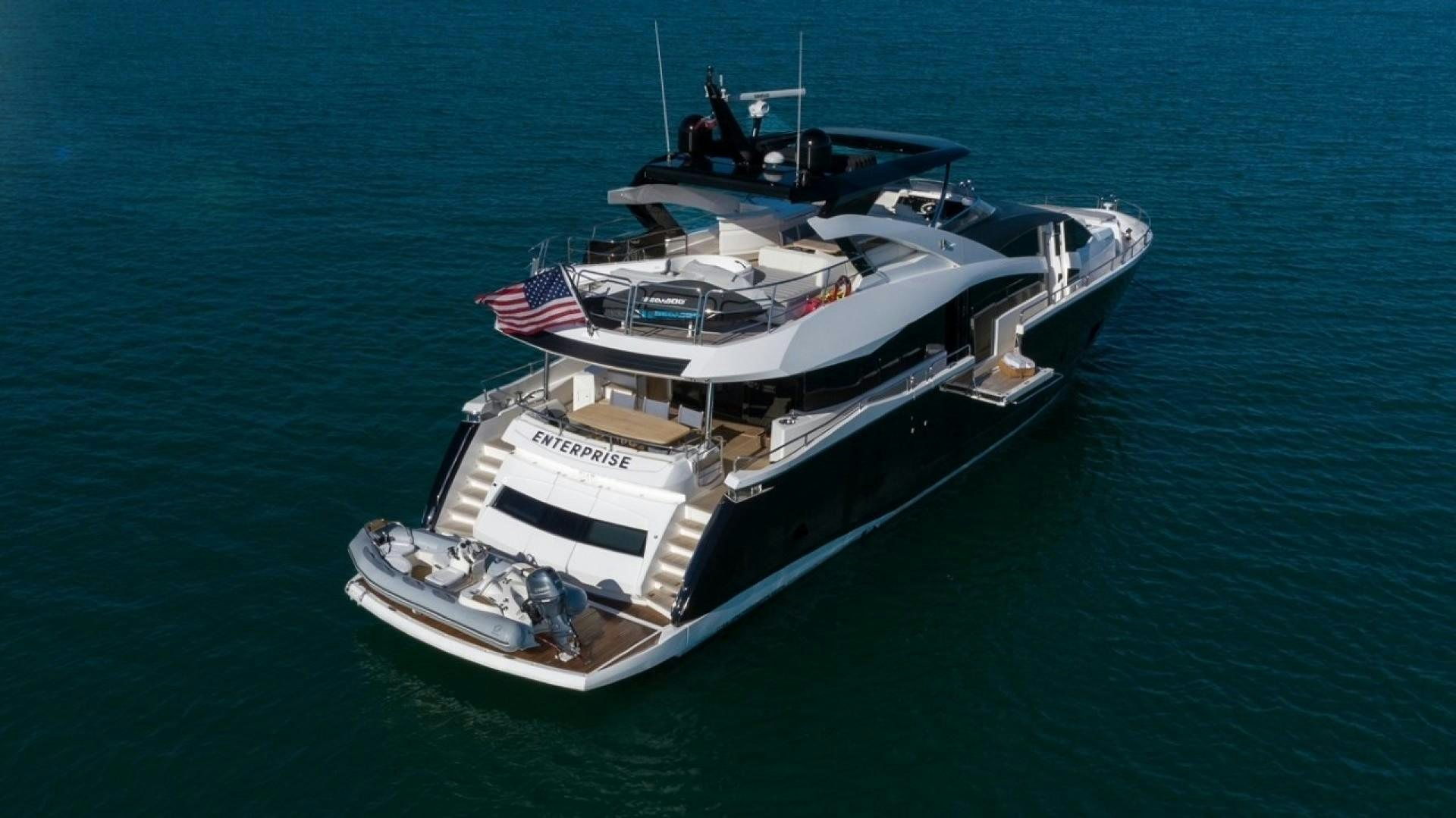 a boat on the water aboard ENTERPRISE Yacht for Sale