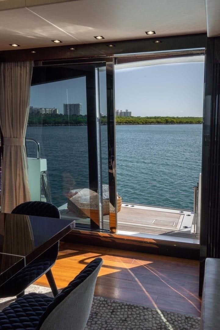 a large window overlooking a body of water aboard ENTERPRISE Yacht for Sale