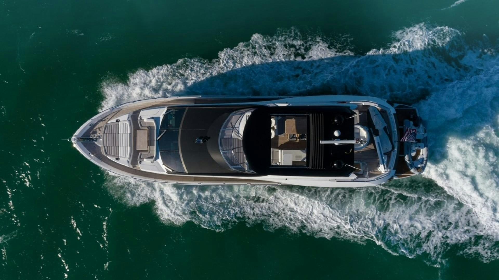 a high angle view of a boat aboard ENTERPRISE Yacht for Sale