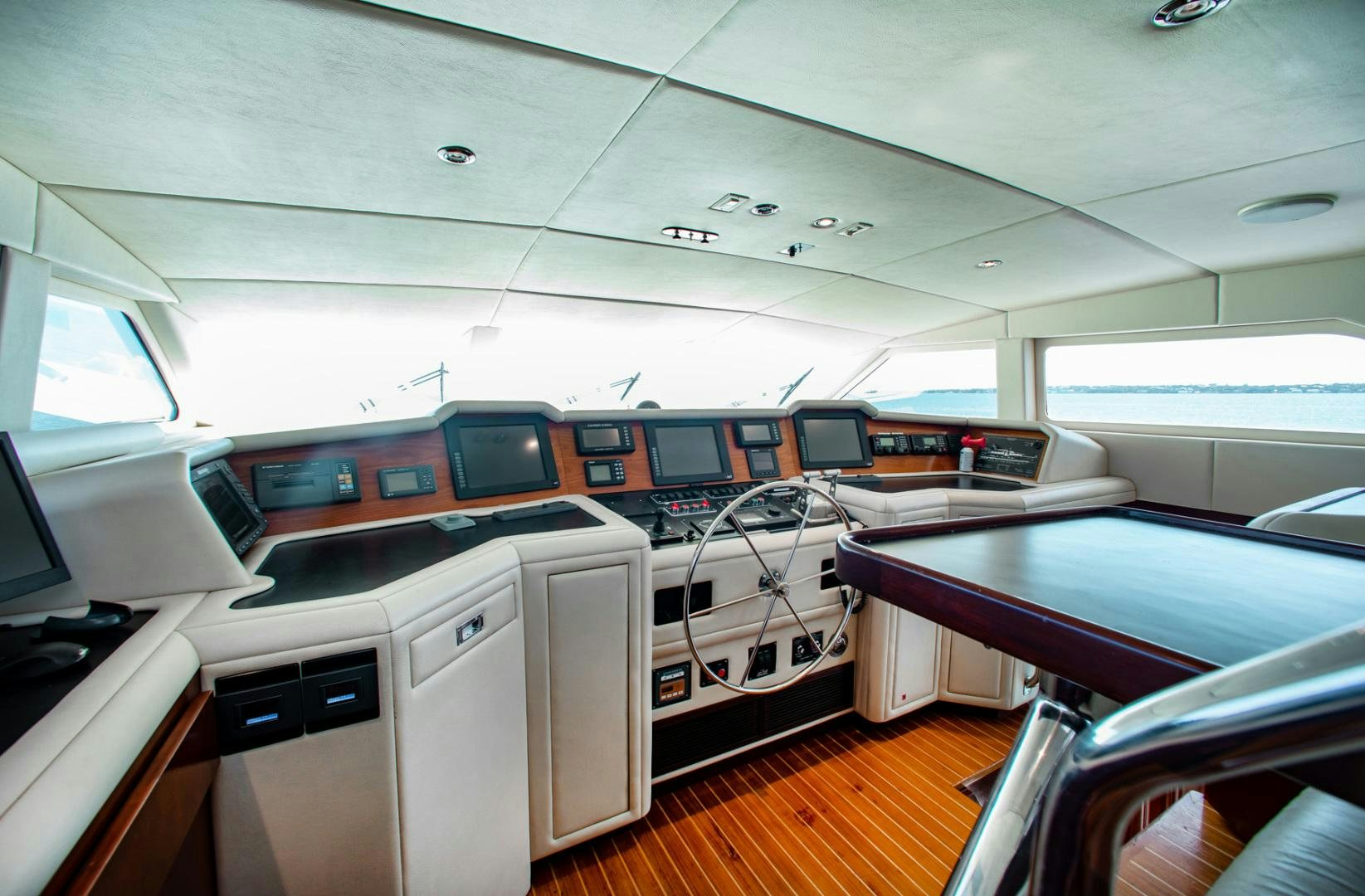 inside of a vehicle aboard THREE KINGS Yacht for Sale