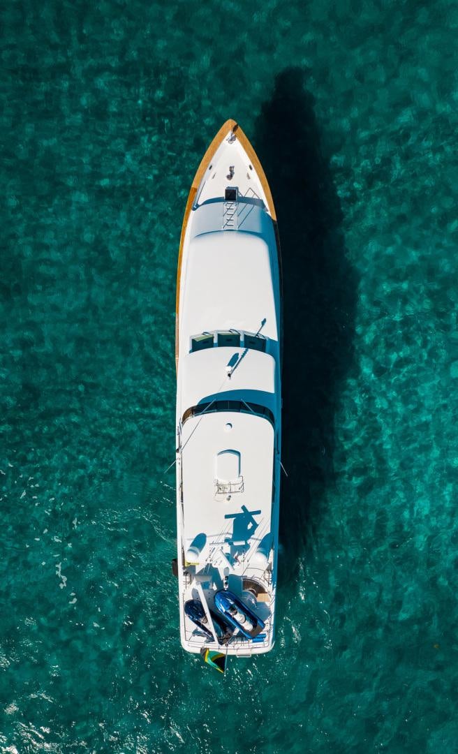 a boat in the water aboard THREE KINGS Yacht for Sale