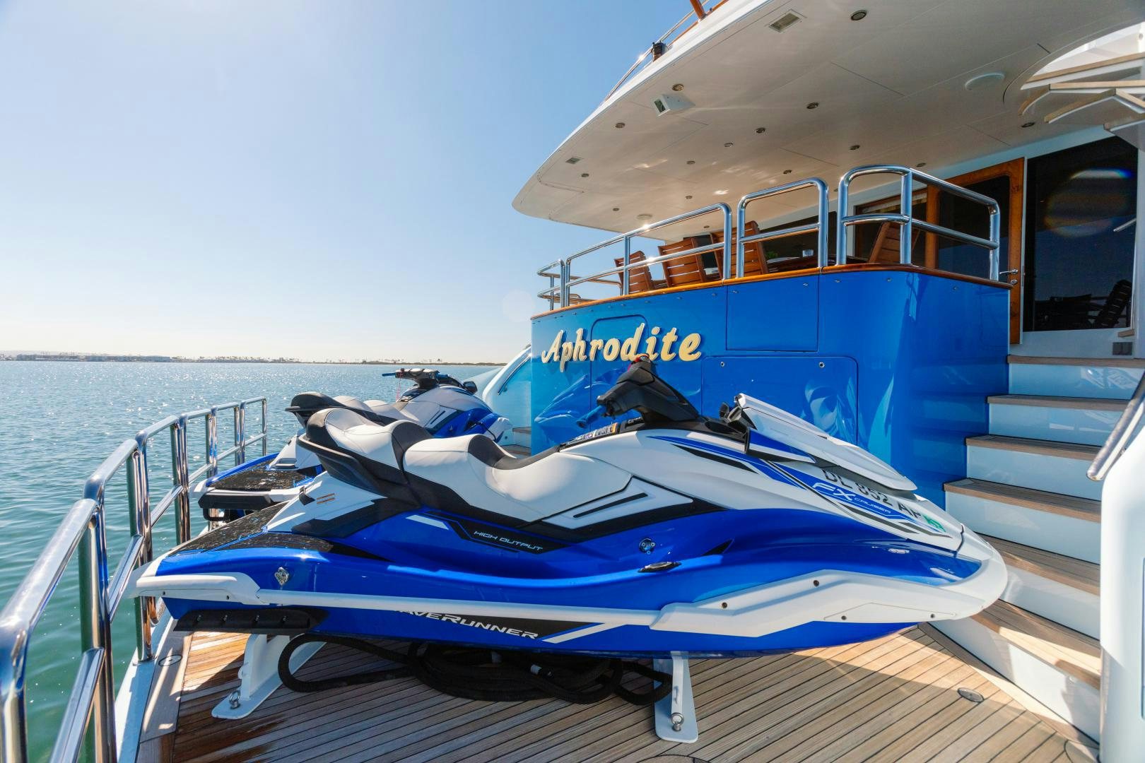 a boat on the water aboard APHRODITE Yacht for Sale