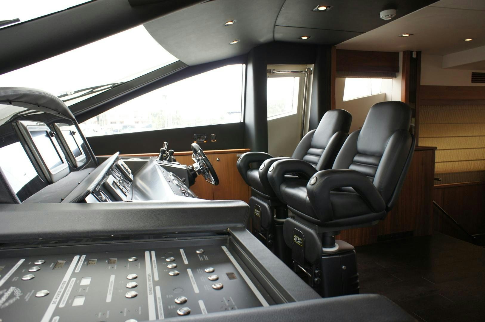 inside of a car aboard SYDNEY Yacht for Sale