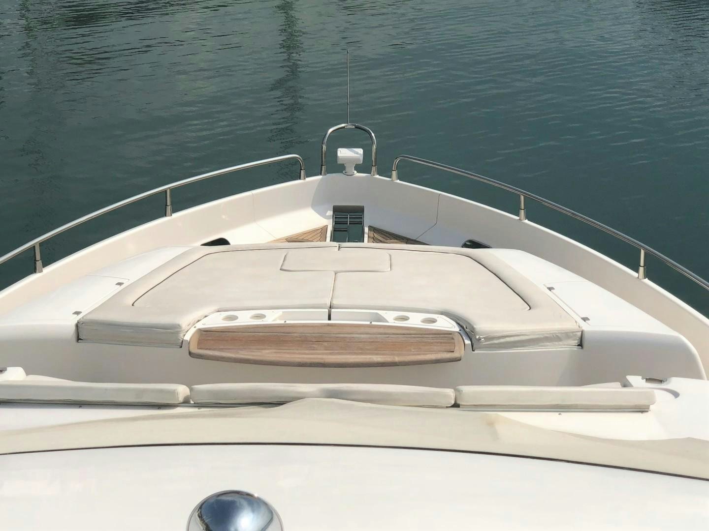 a white boat in the water aboard SYDNEY Yacht for Sale