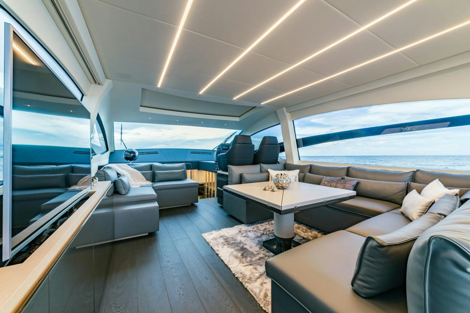 inside of a plane aboard BAD DADDY Yacht for Sale