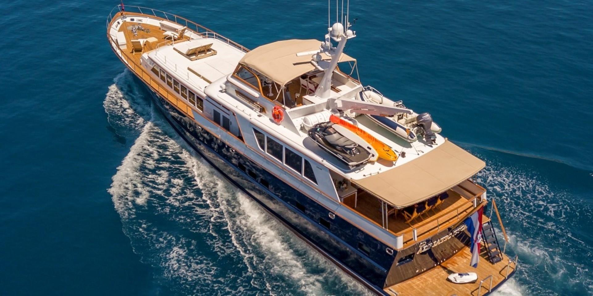 a ship on the water aboard ADRIATIC ESCAPE Yacht for Sale