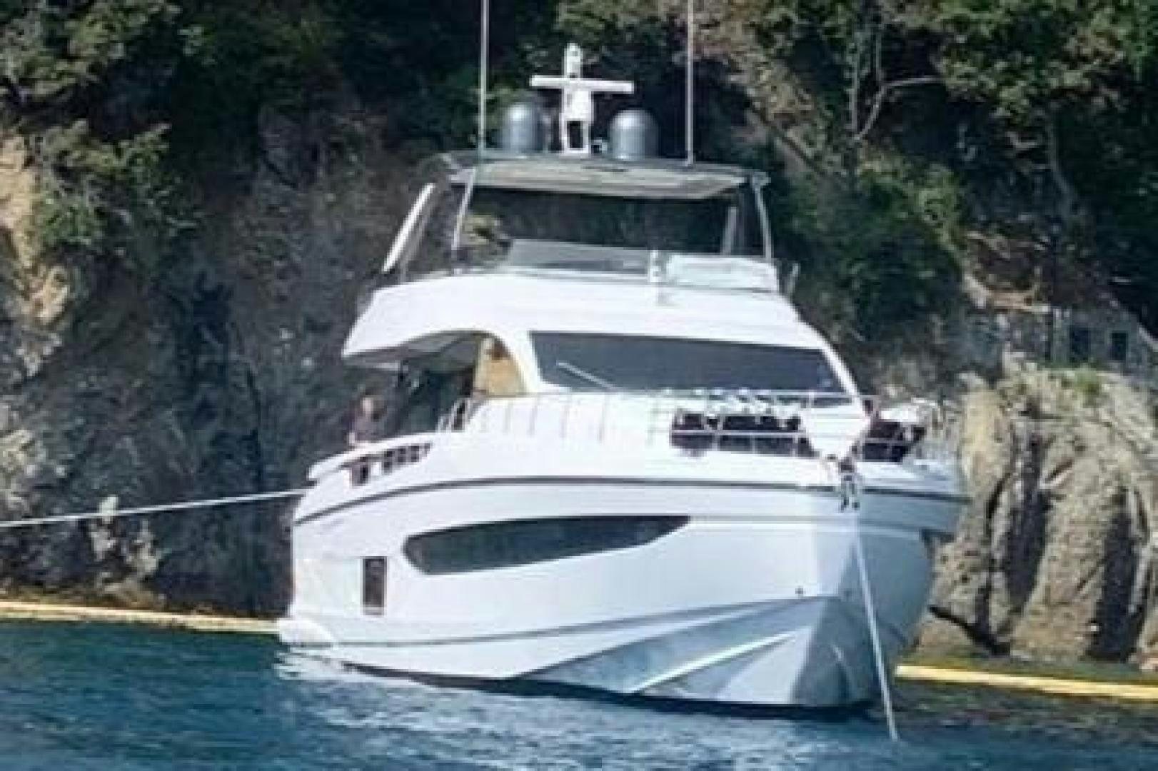 a white yacht in the water aboard SUN LIFE Yacht for Sale