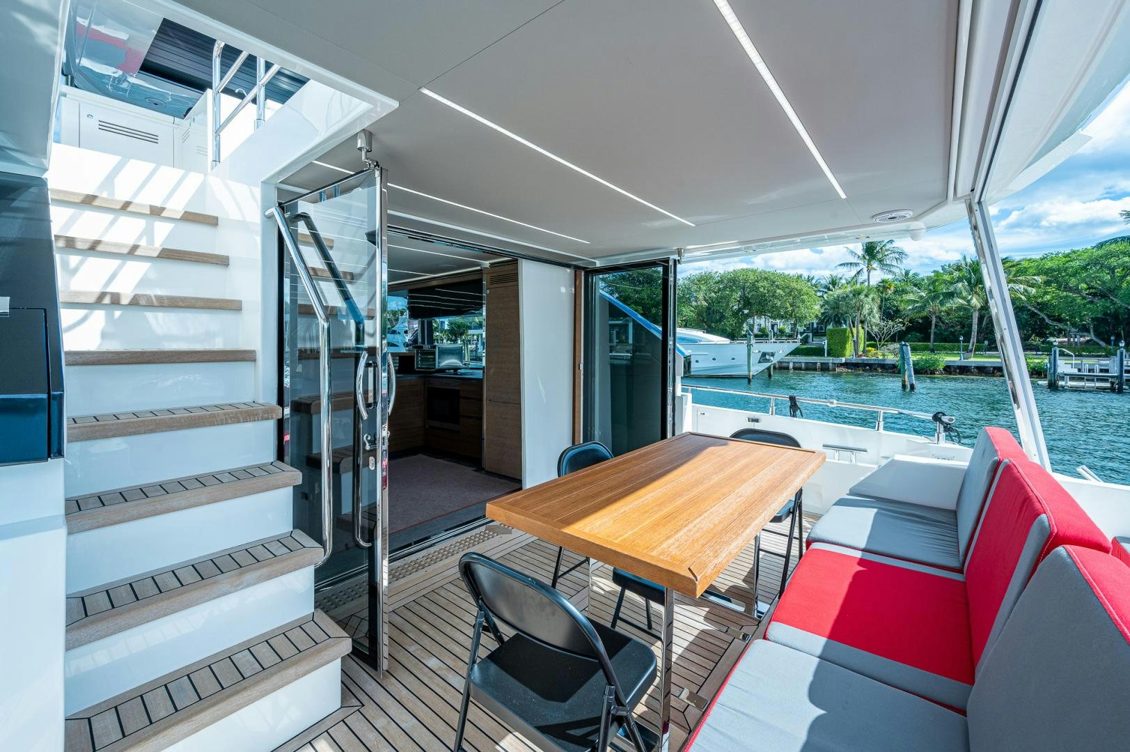 a boat on the water aboard LEBRADA Yacht for Sale