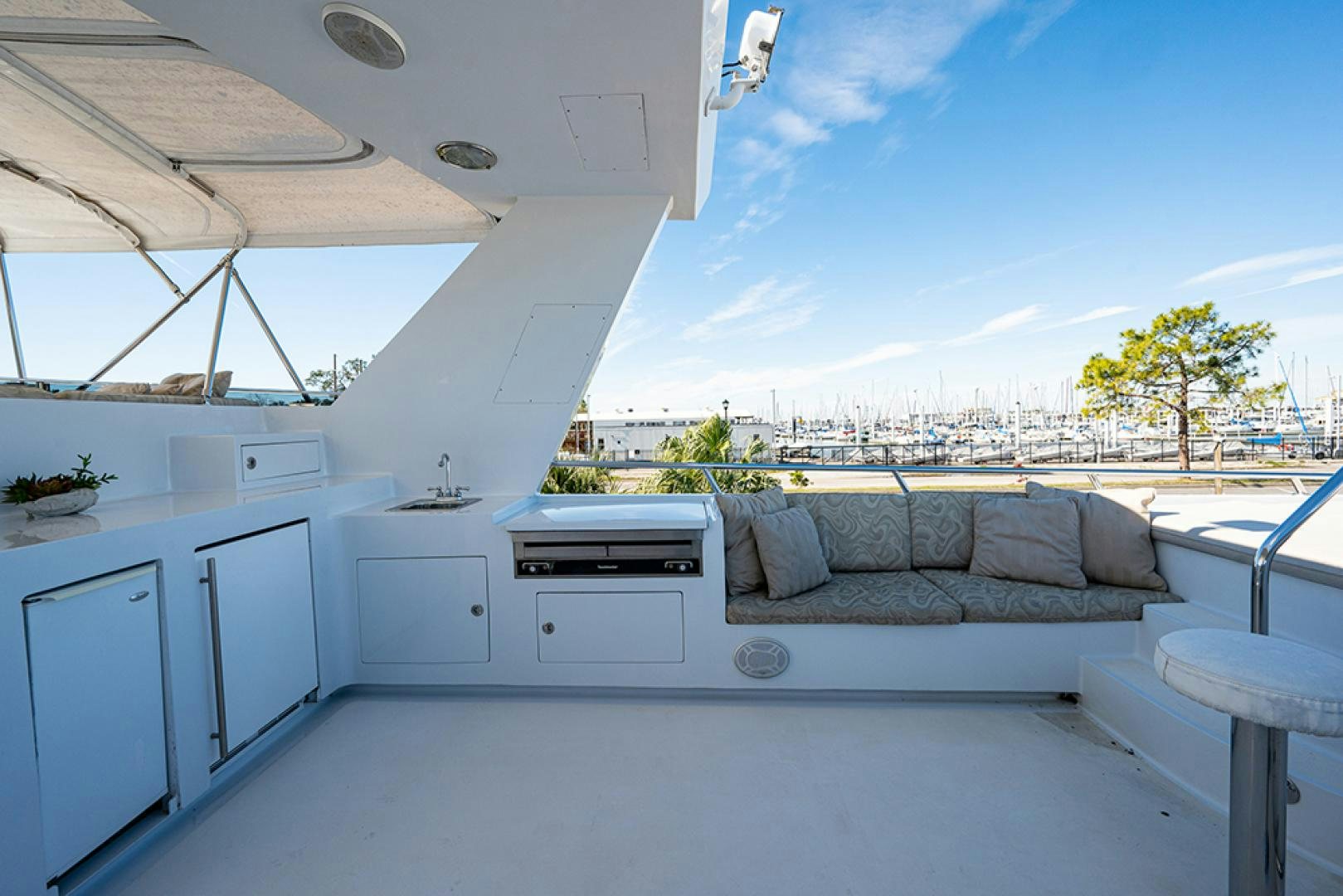 a white house with a balcony aboard CANDY WORLD Yacht for Sale