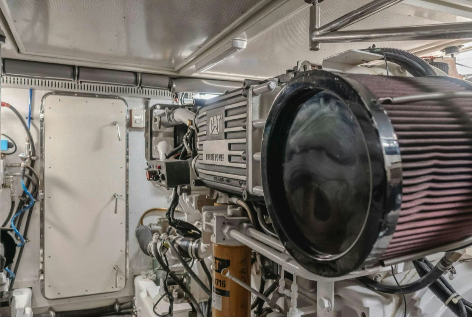 a large machine with a large black speaker on the side aboard no exceptions Yacht for Sale