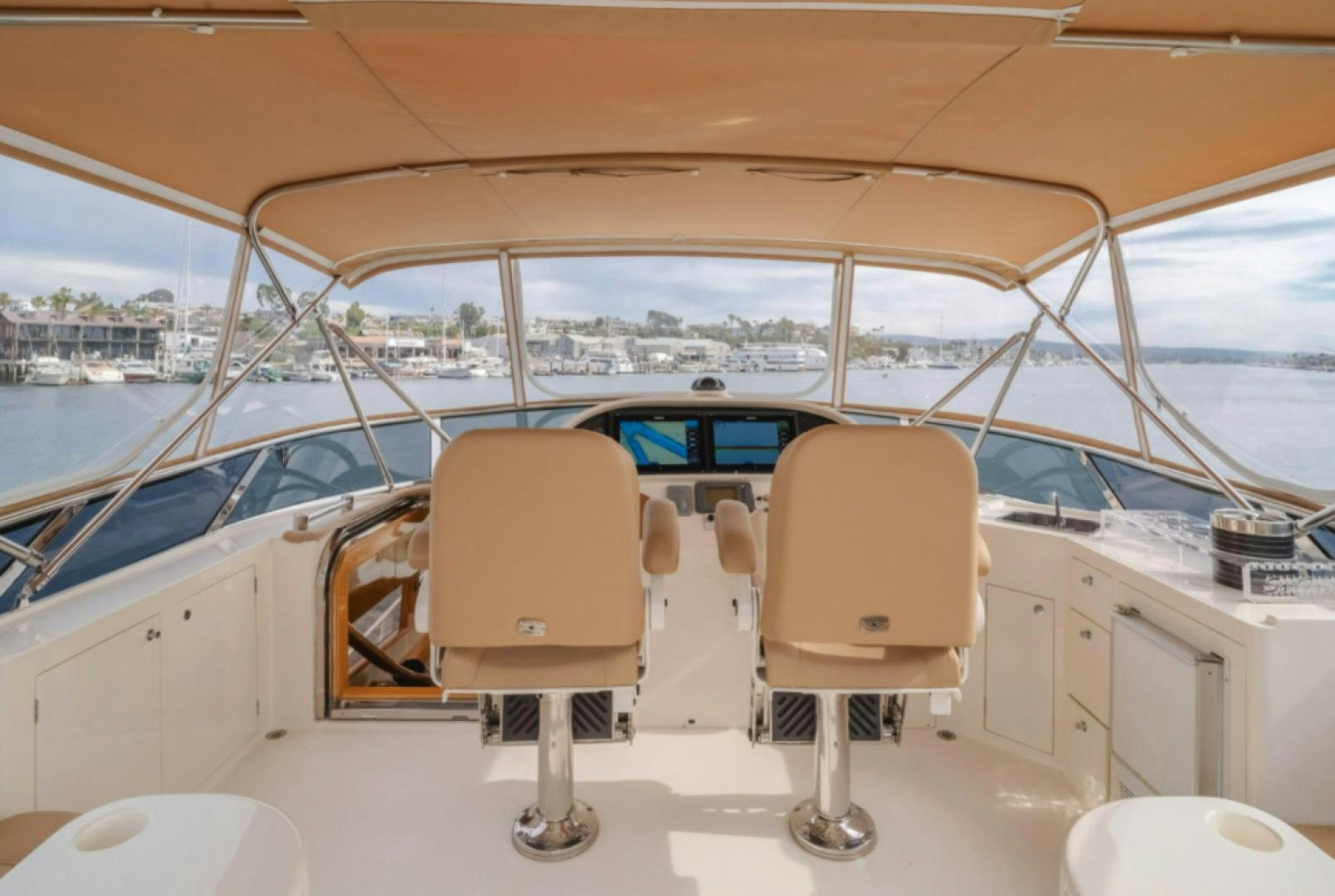 a boat with chairs and tables aboard no exceptions Yacht for Sale