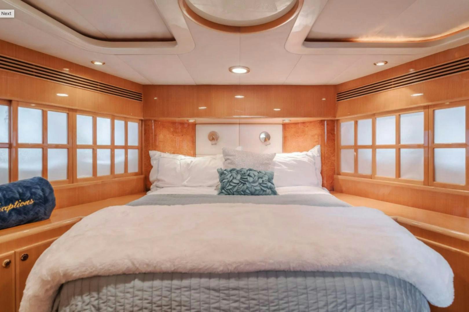 a bed with pillows aboard no exceptions Yacht for Sale