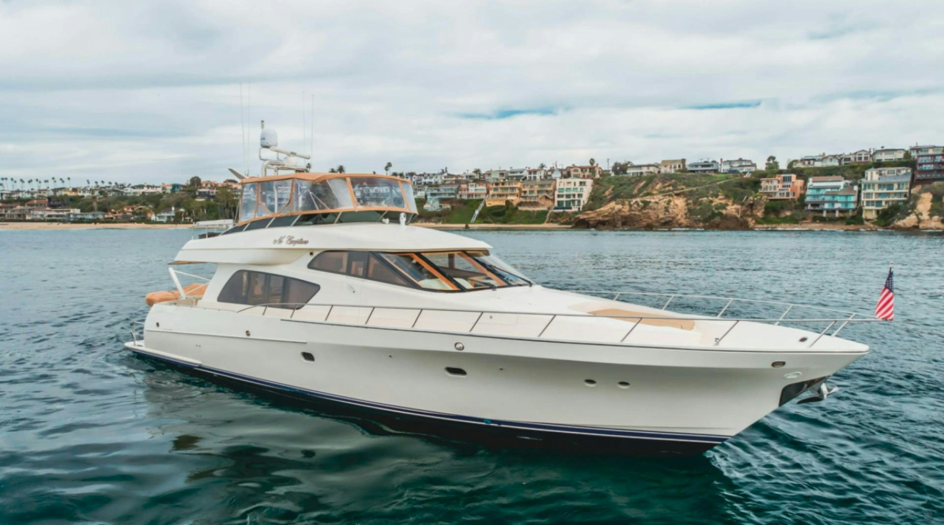 a boat on the water aboard no exceptions Yacht for Sale