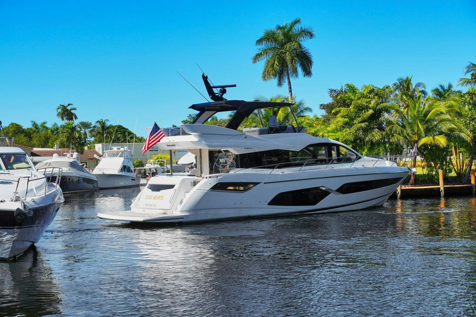 a boat in the water aboard YOUNG HEARTS Yacht for Sale