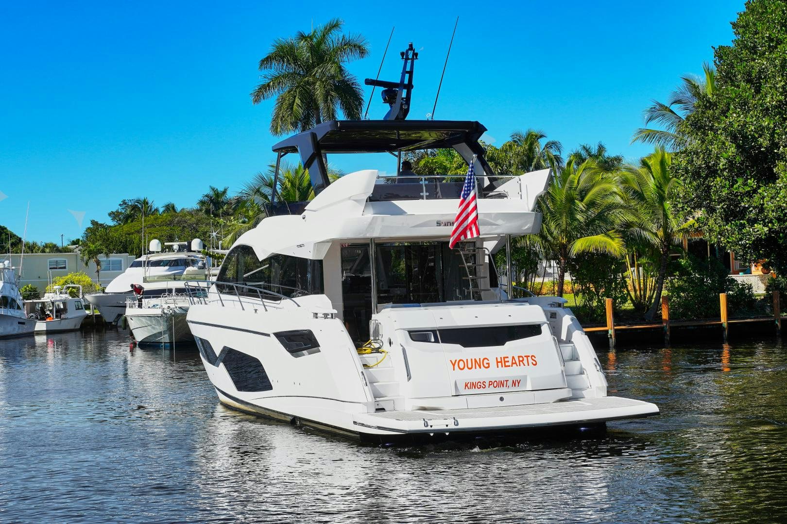 a boat on the water aboard YOUNG HEARTS Yacht for Sale