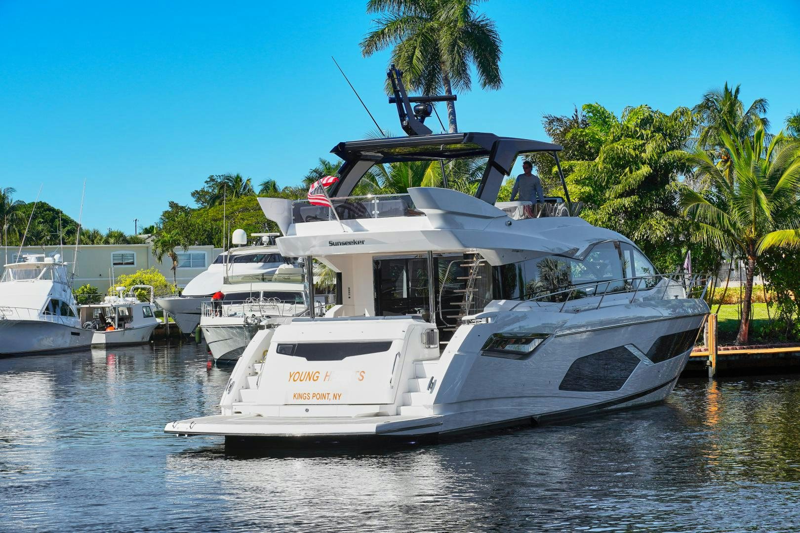 a boat on the water aboard YOUNG HEARTS Yacht for Sale