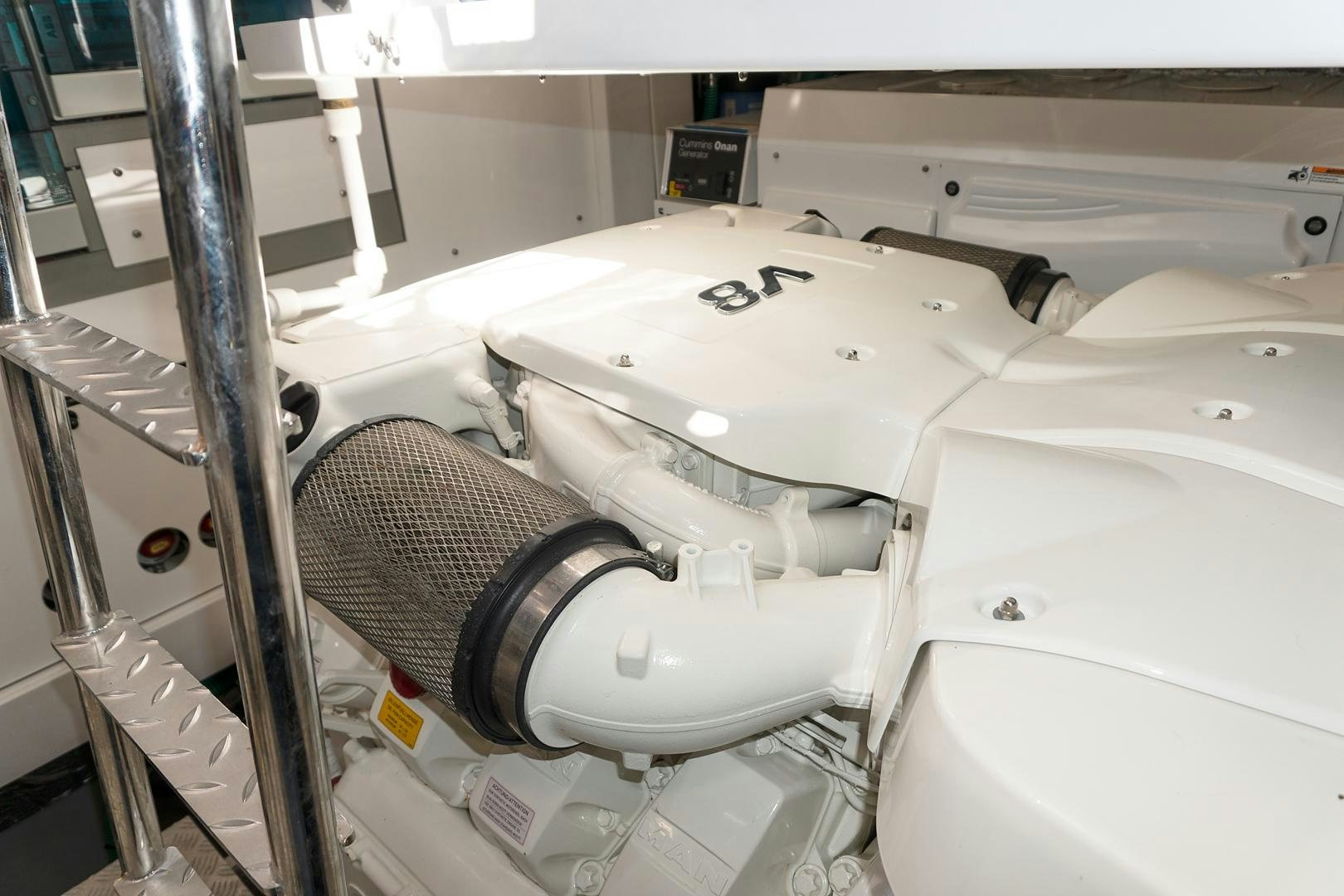 a white machine with a black lid aboard YOUNG HEARTS Yacht for Sale