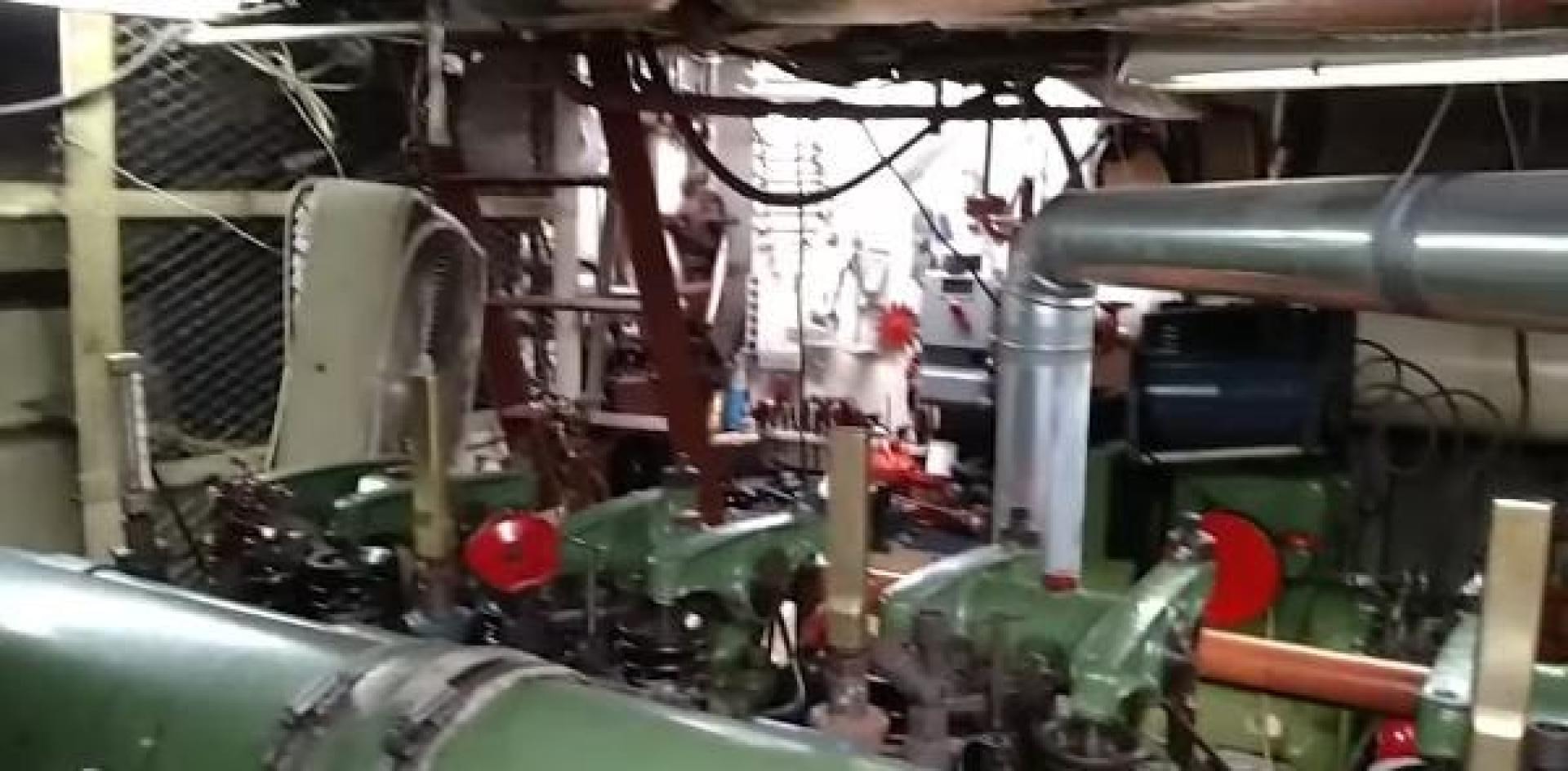 a machine in a factory aboard WANDERBIRD Yacht for Sale