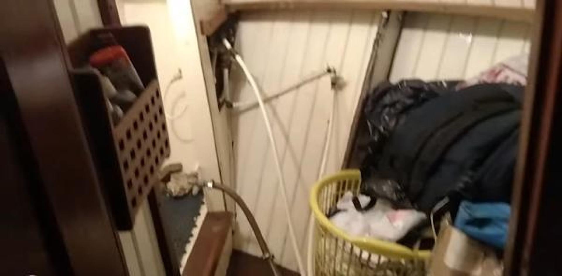 a room with a ladder and a bed aboard WANDERBIRD Yacht for Sale