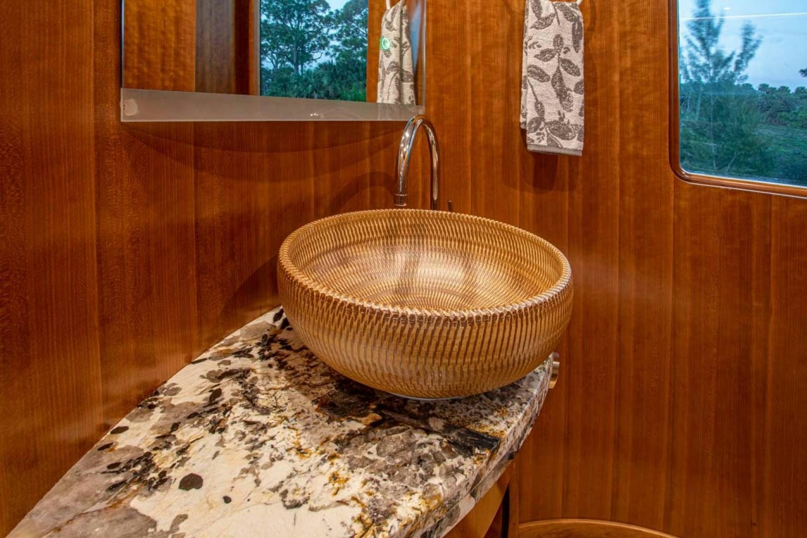 a sink in a bathroom aboard LORETTA Yacht for Sale
