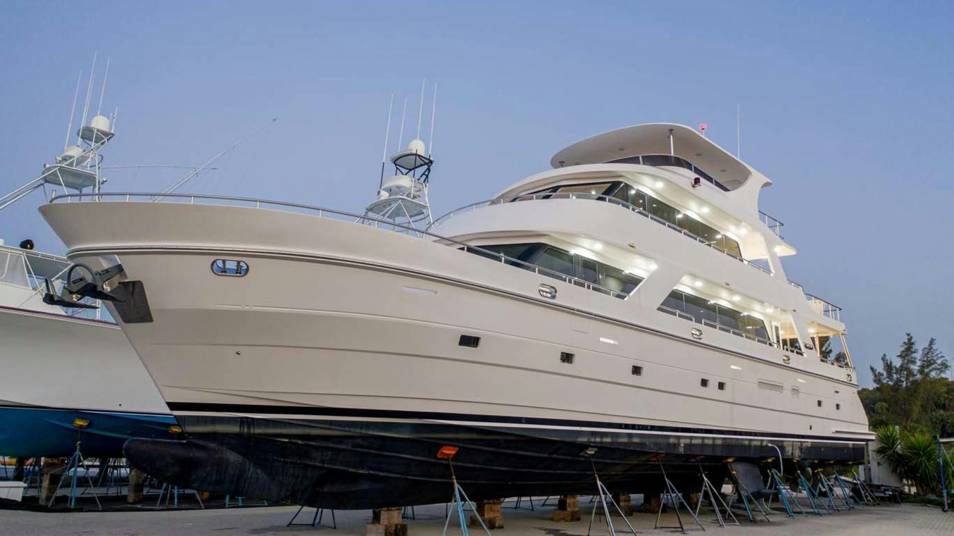 a large white yacht aboard LORETTA Yacht for Sale
